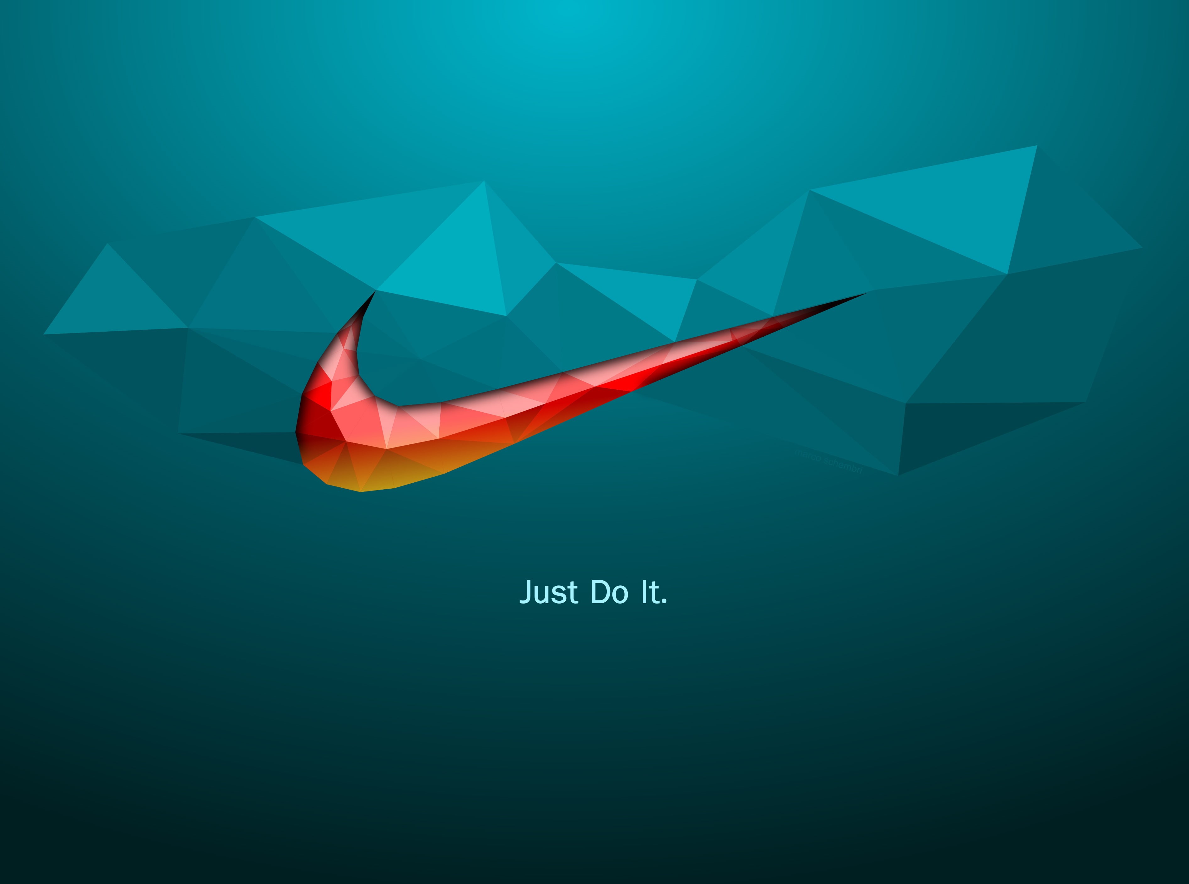 Download wallpapers 4k, Nike logo, creative, blue sky backgrounds