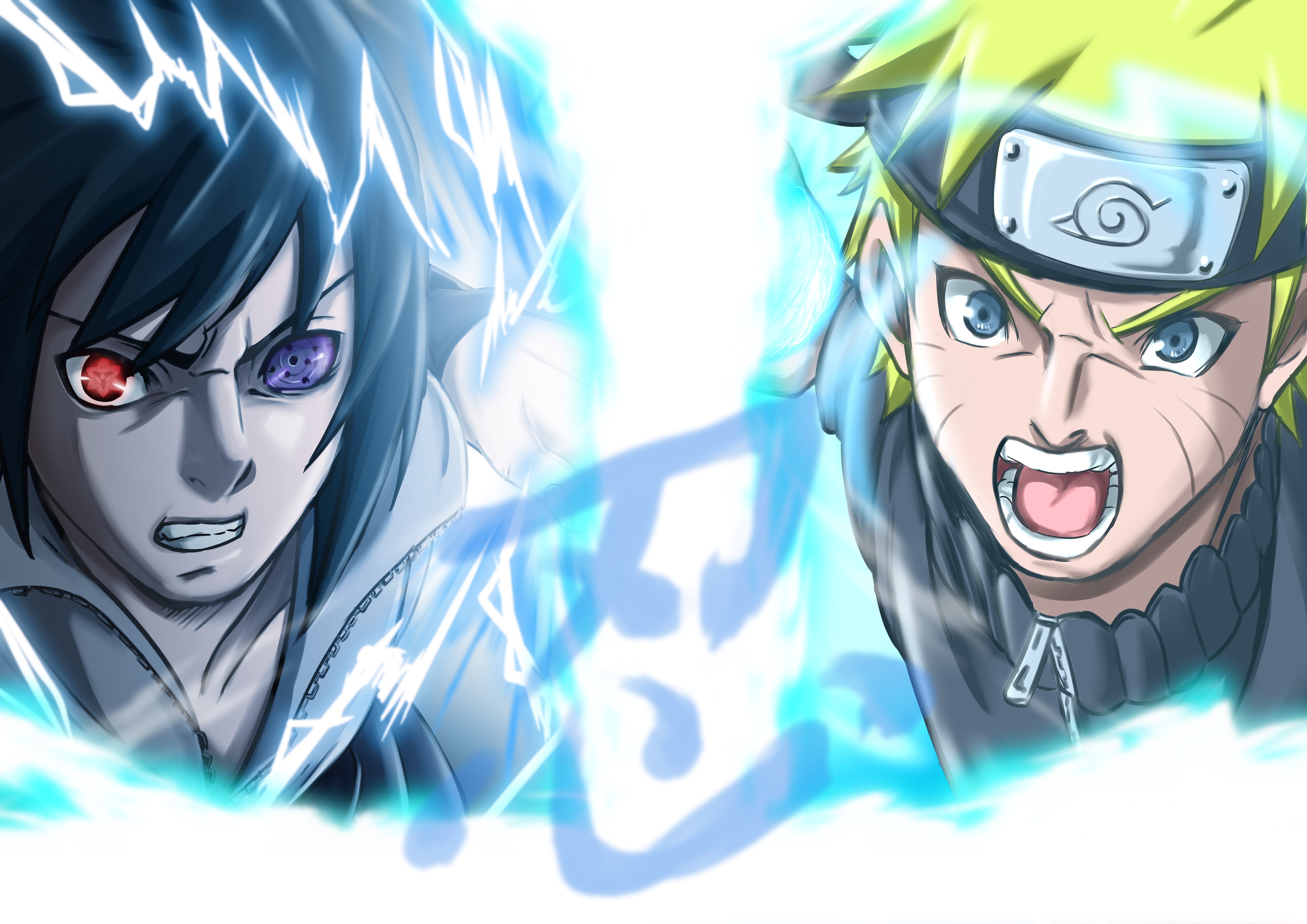 HD desktop wallpaper: Anime, Naruto, Sasuke Uchiha, Naruto Uzumaki download free picture