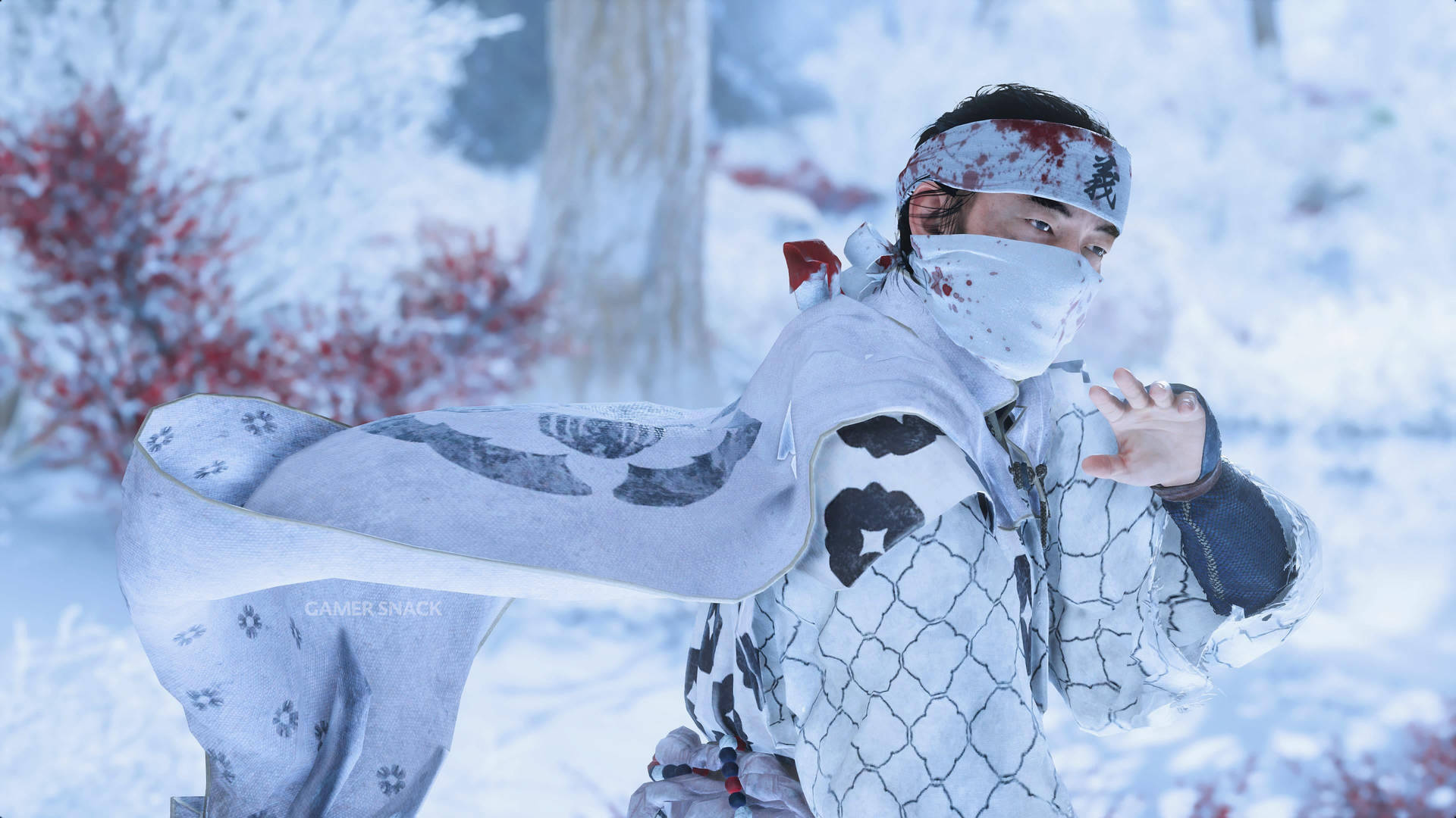 Download Samurai Cosplay Ghost Of Tsushima Wallpaper