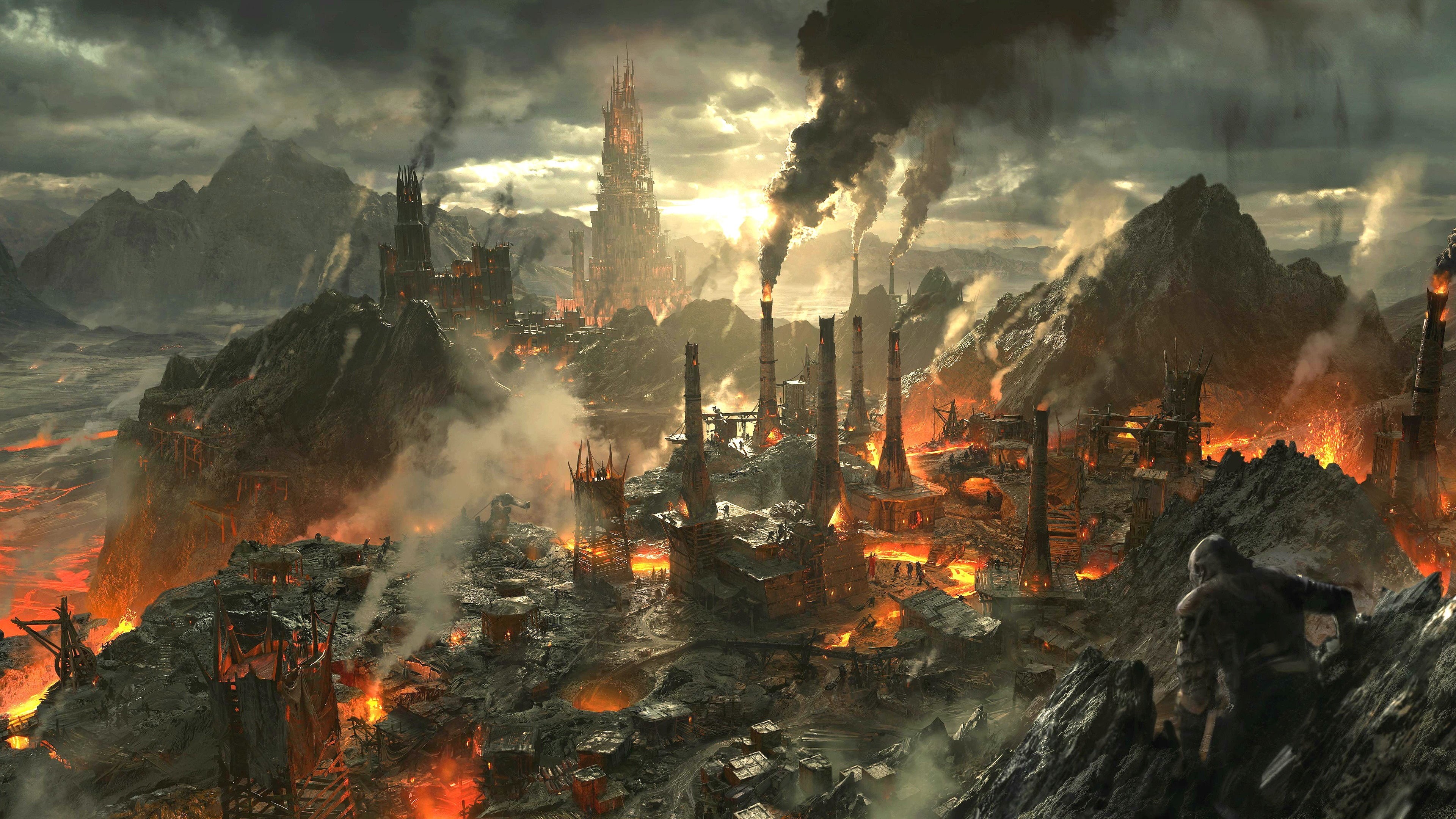 Wallpaper / lotr, shadow, videogame, middle, rings, game, fighting, 4K, action, war, lord, adventure, fantasy, earth free download