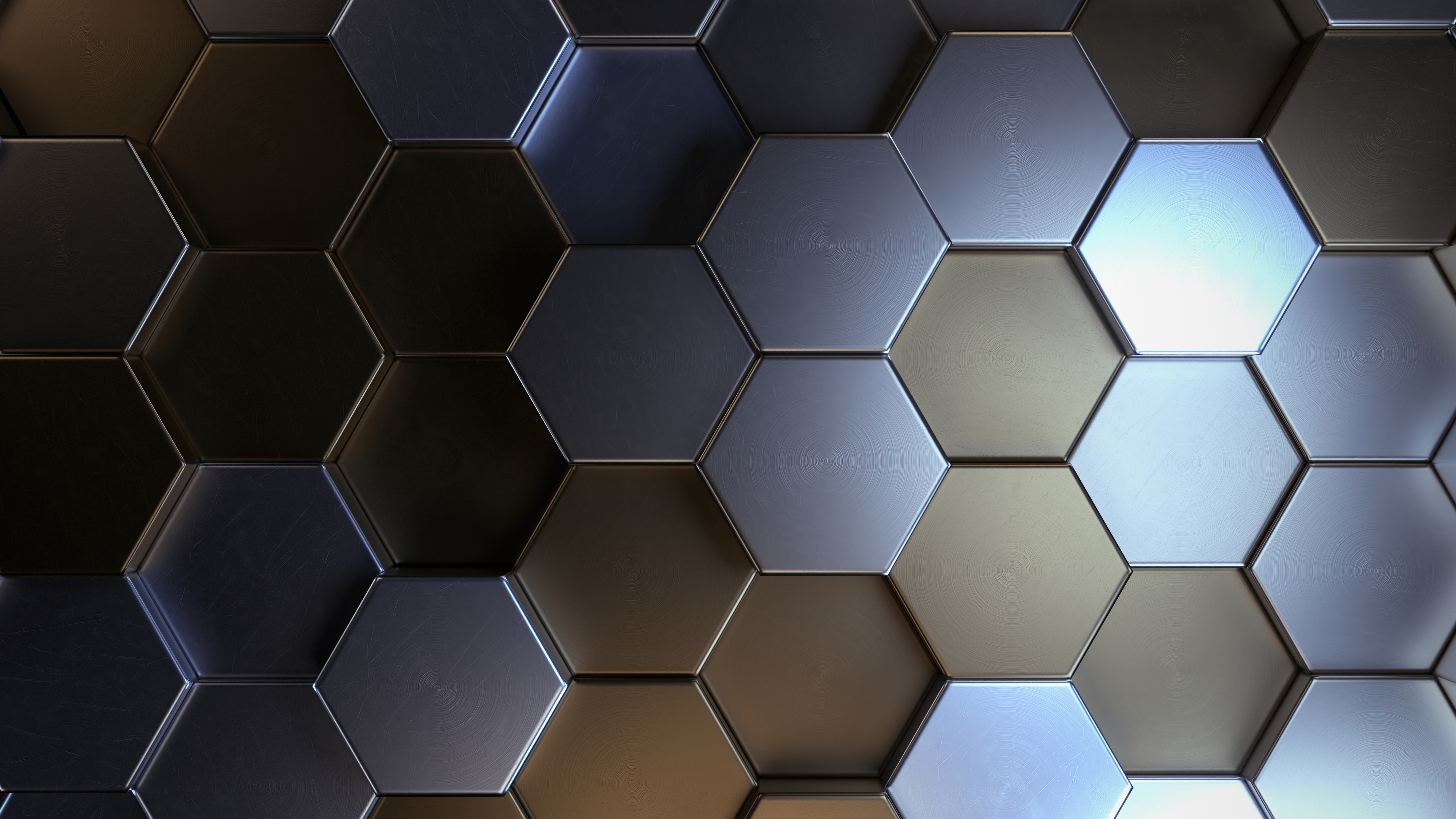 Abstract Hexagon 4K Gallery HD Wallpaper