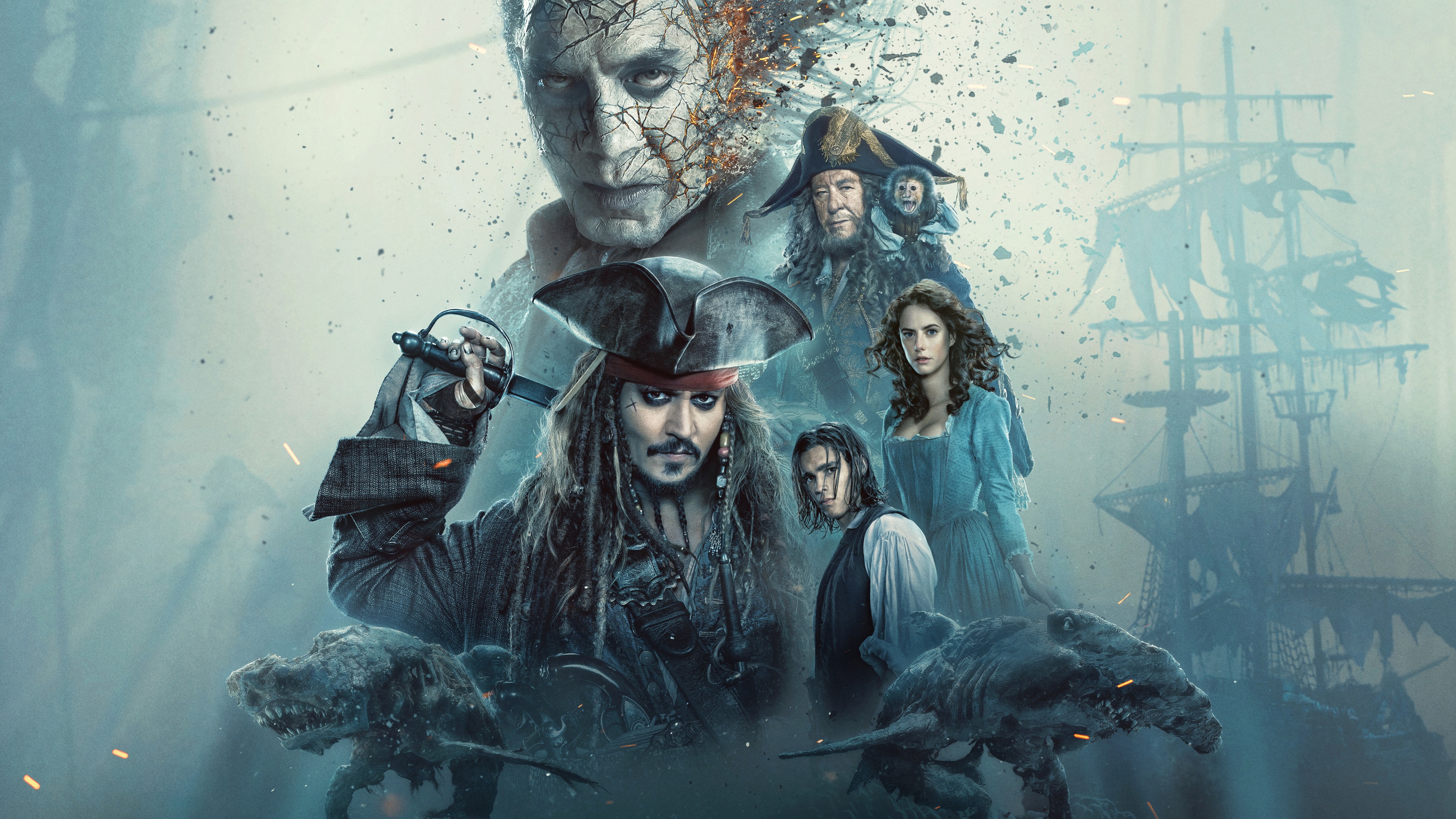 Wallpaper Pirates of the Caribbean 2017 3840x2160 UHD 4K Picture, Image
