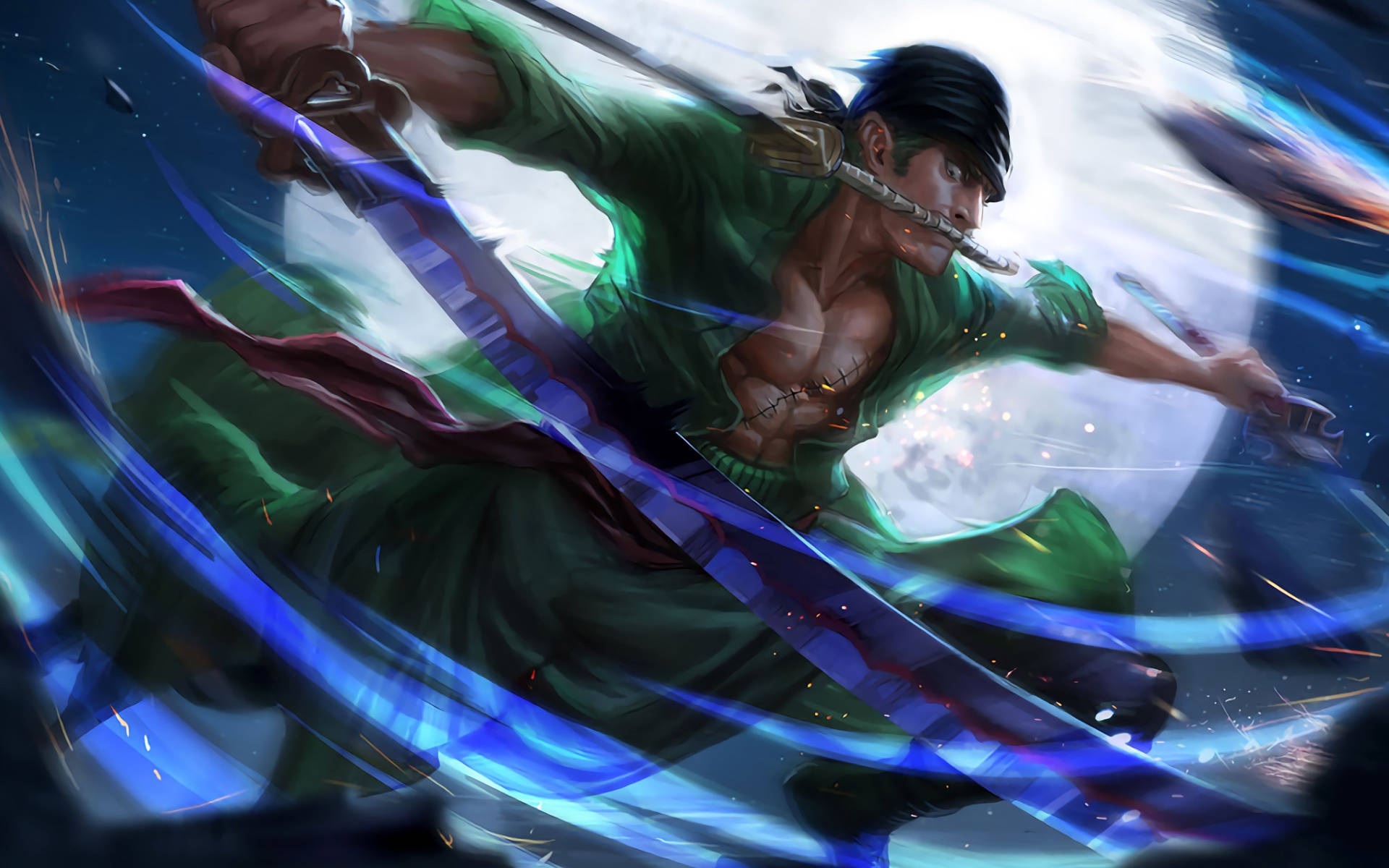 Download One Piece Zoro 4k Slash Wallpaper
