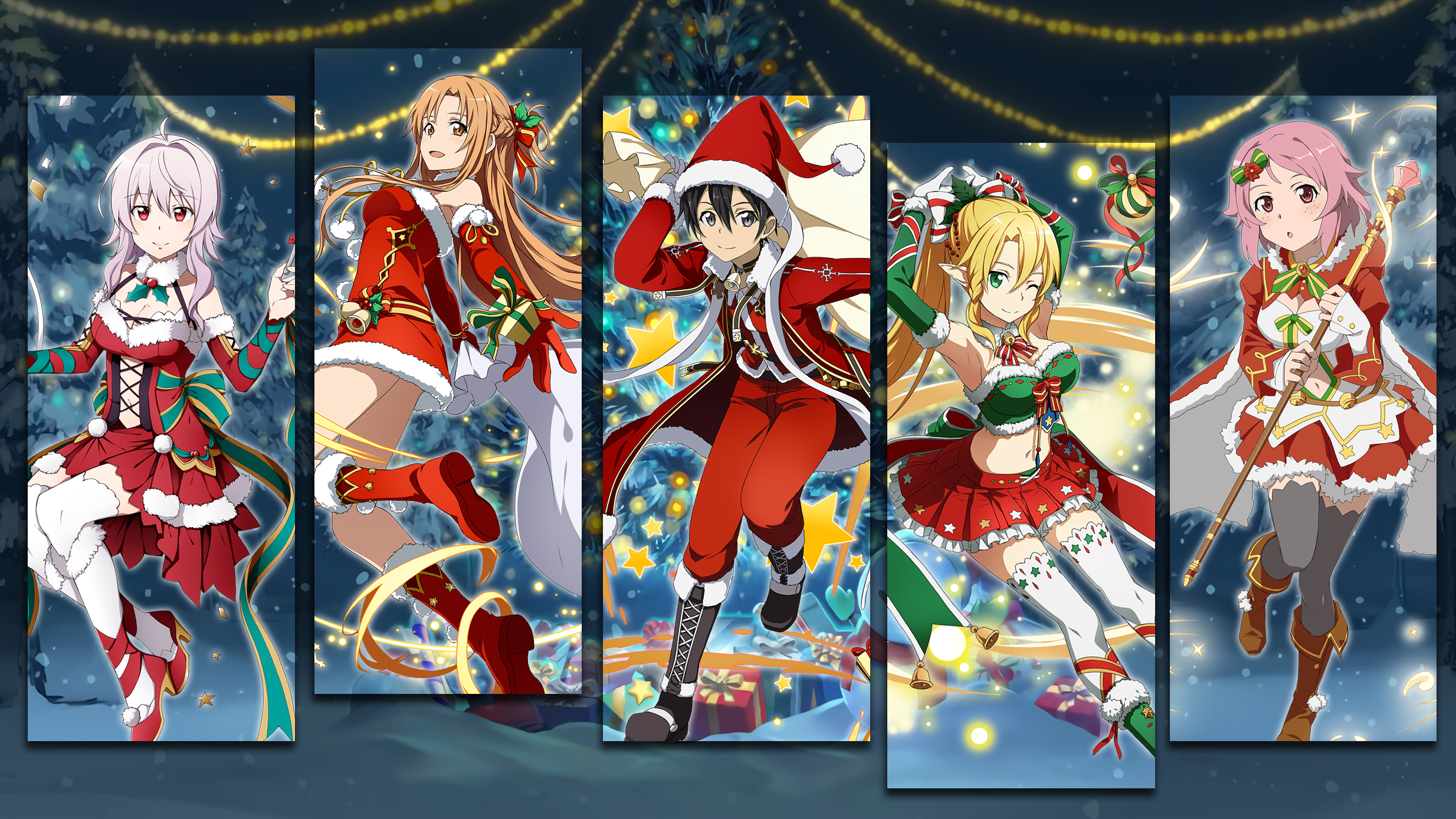 Sao Anime Christmas Wallpaper