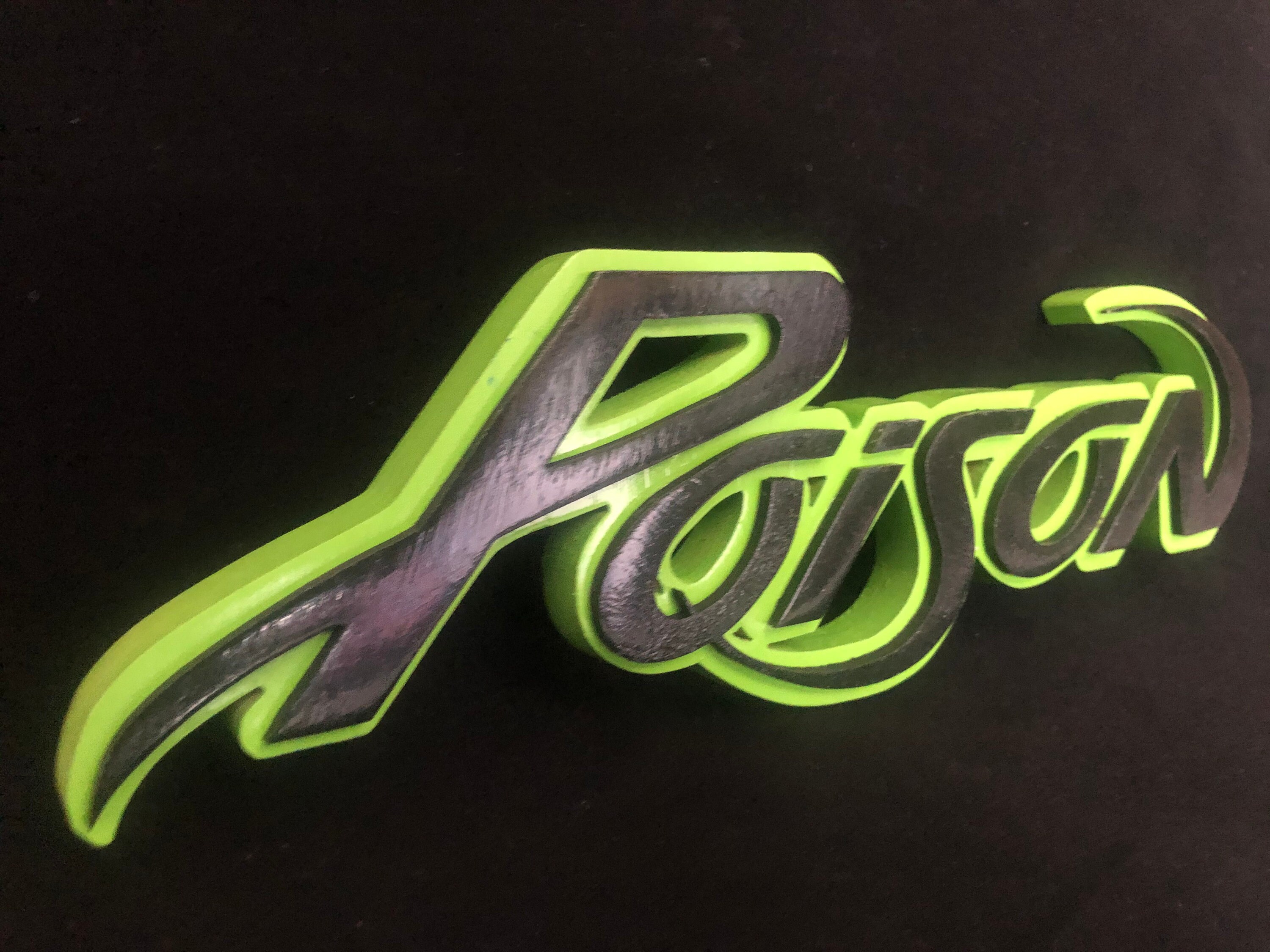 Rock Band Poison Wood Sign