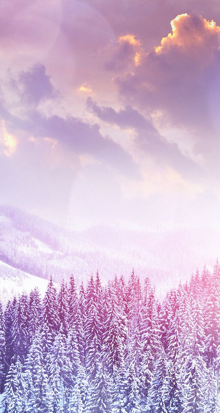 Purple and Pink snow mountain iPhone wallpaper. Winter background, Winter wallpaper, Phone wallpaper