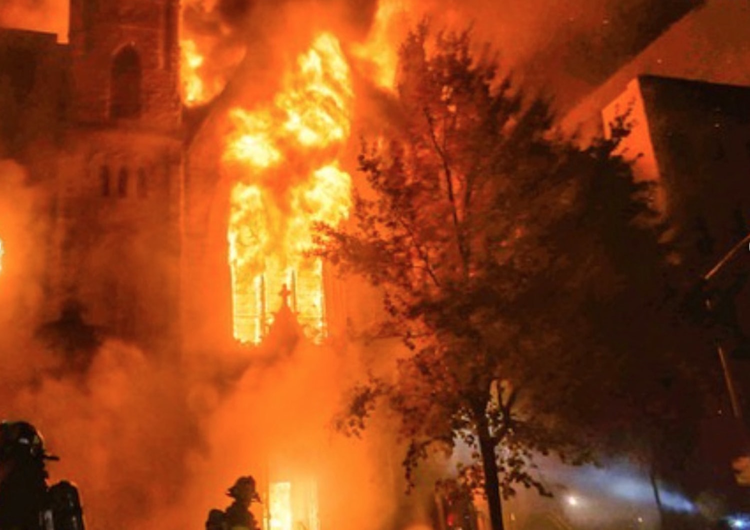 Massive NYC Fire Destroys 19th Century Church