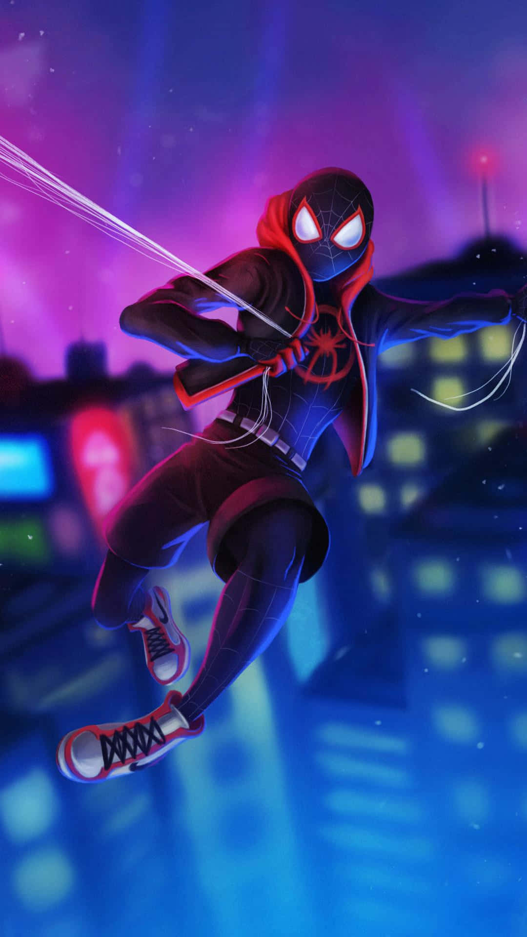 Download Neon Light Marvel Superhero