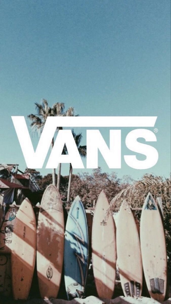 Vans Vintage Image + Surfboards on the Beach. Retro wallpaper, iPhone wallpaper, Black wallpaper iphone