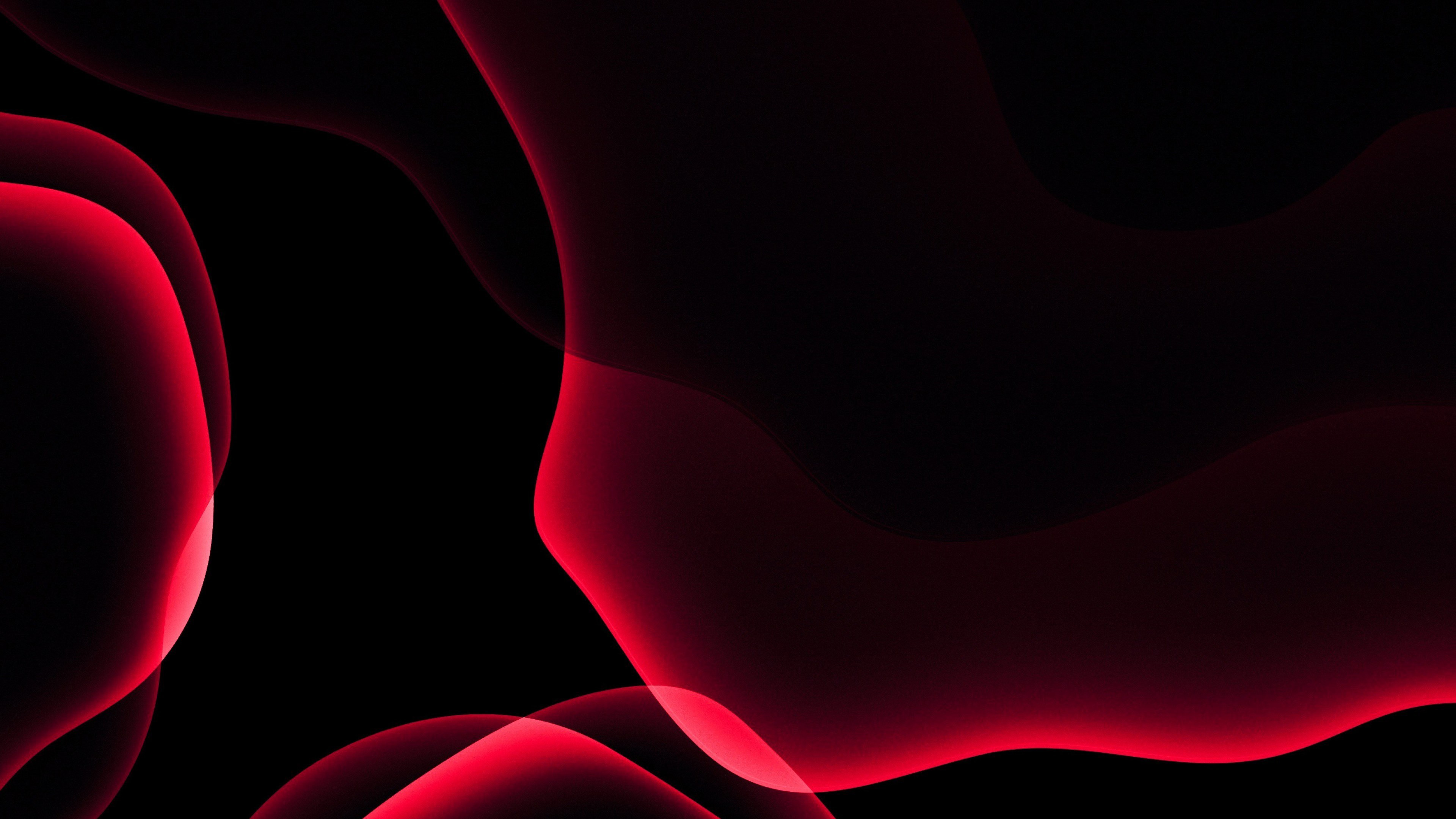 Download wallpaper: iOS 13 red abstract 3840x2160