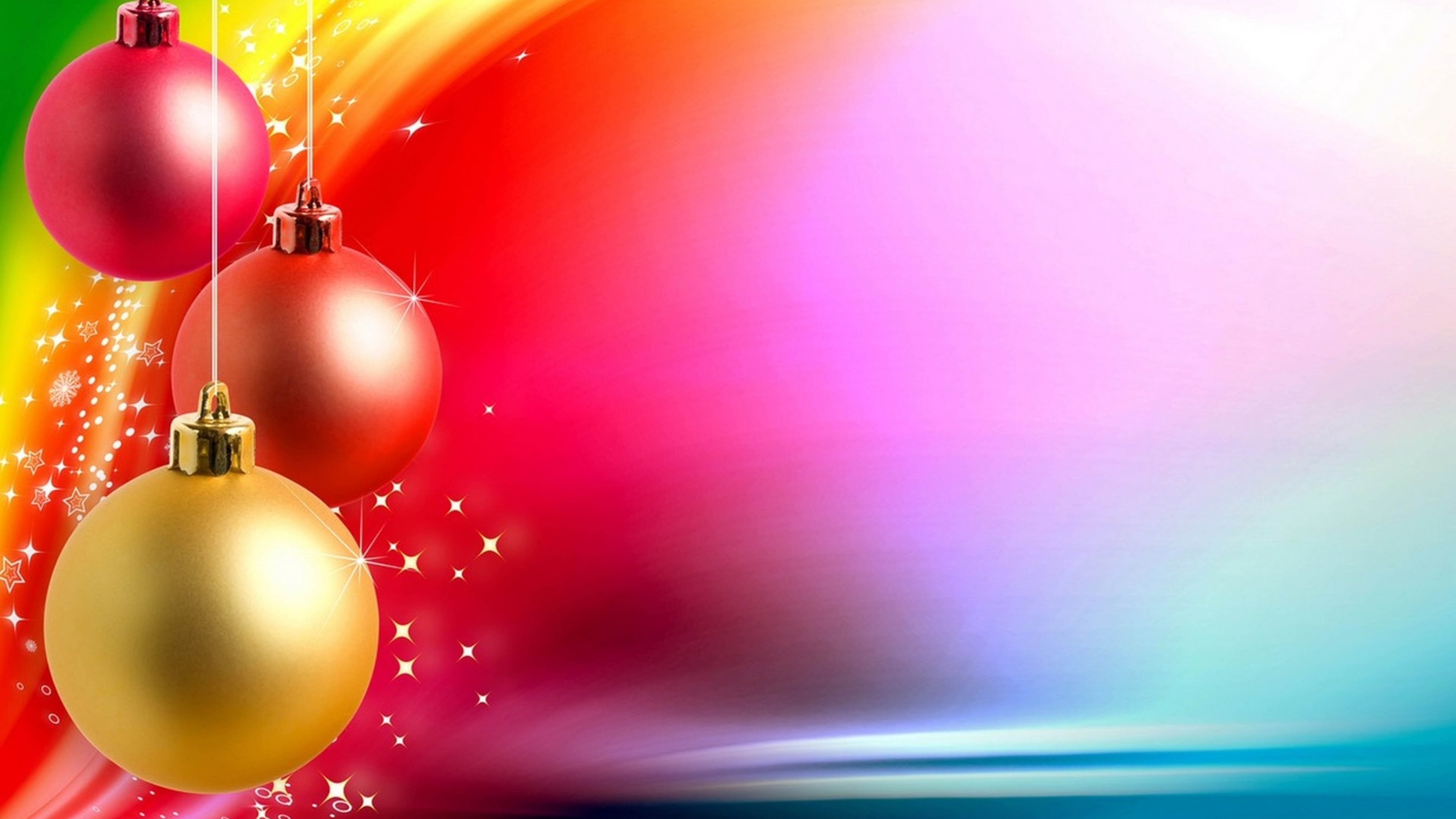 Colorful Christmas Background 4k HD Wallpaper For Desktop, Wallpaper13.com