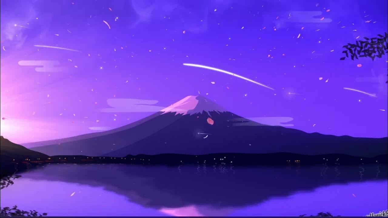 PURPLE SKY ON MOUNTAIN WALLPAPER ENGINE