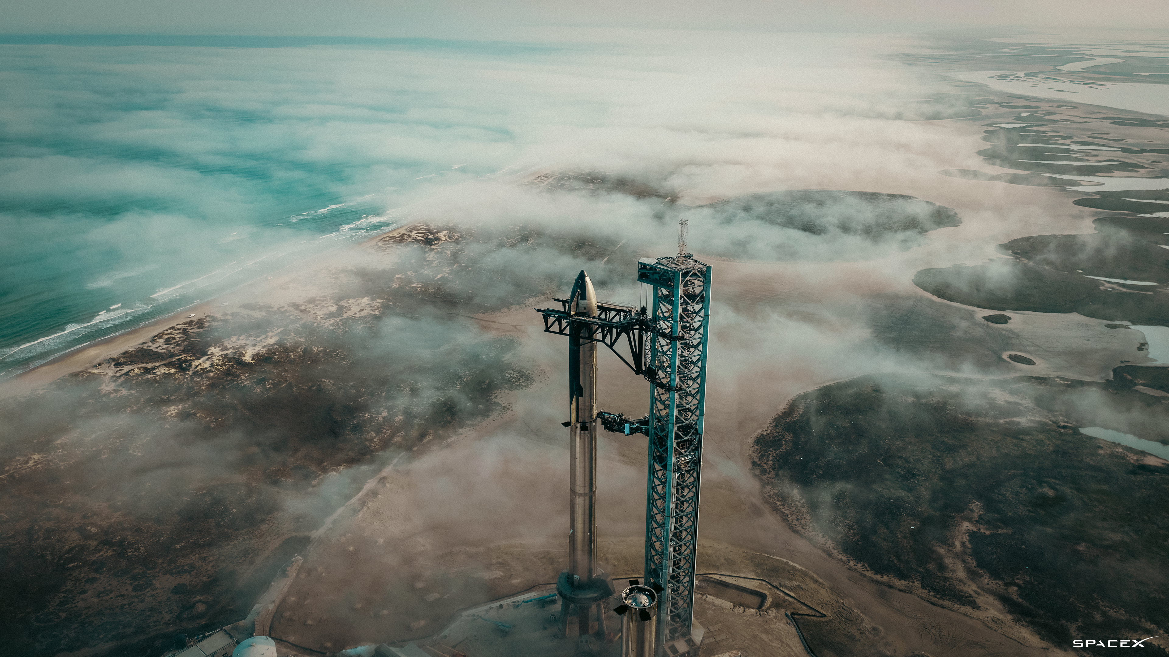 Latest Starship image upscaled to 4K and colour graded