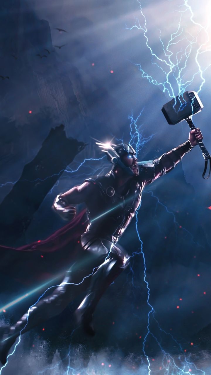 Thor HD Mobile Wallpaper. Thor wallpaper, Marvel phone wallpaper, Avengers wallpaper