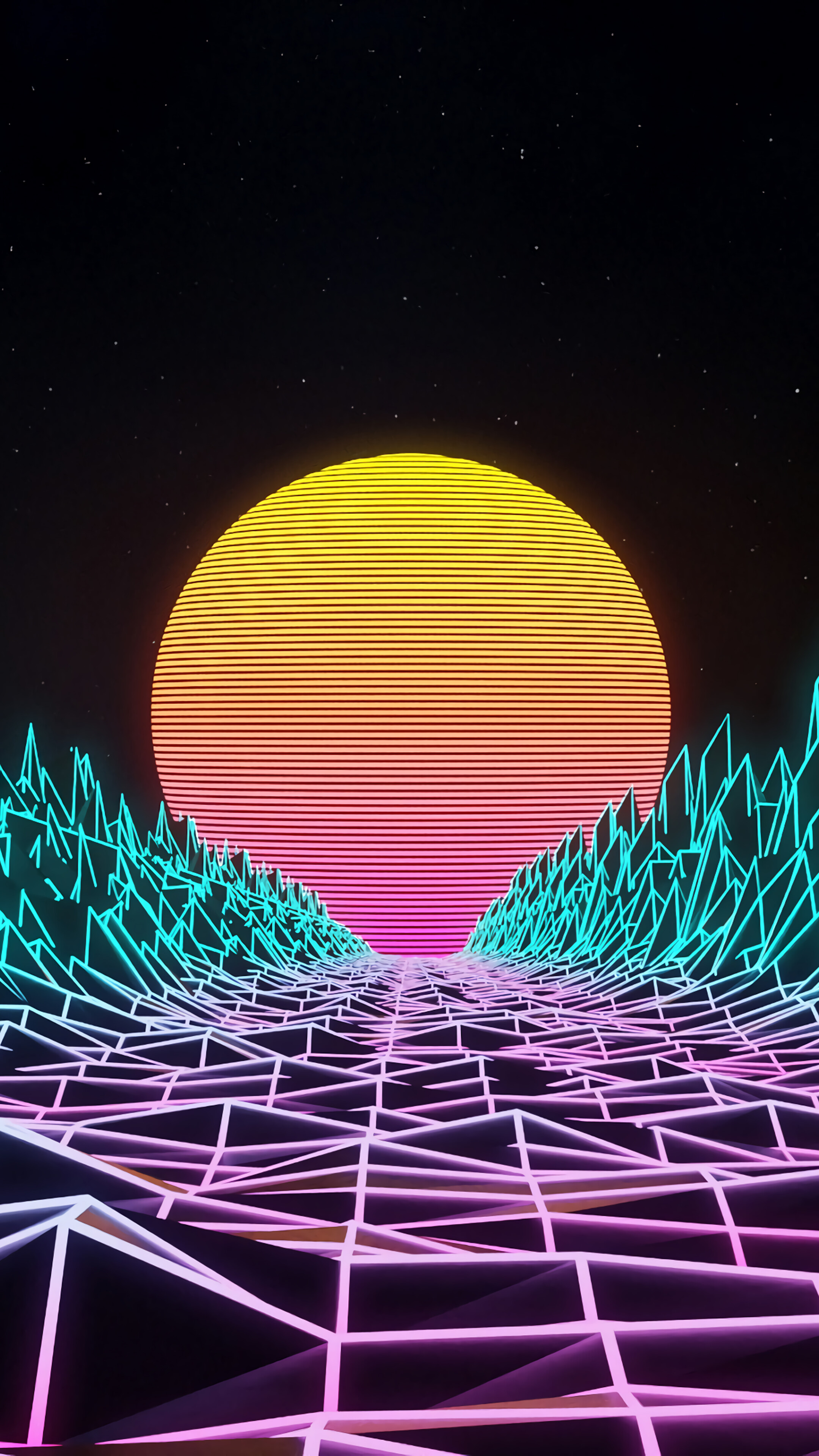 Synthwave, Retrowave, Digital Art