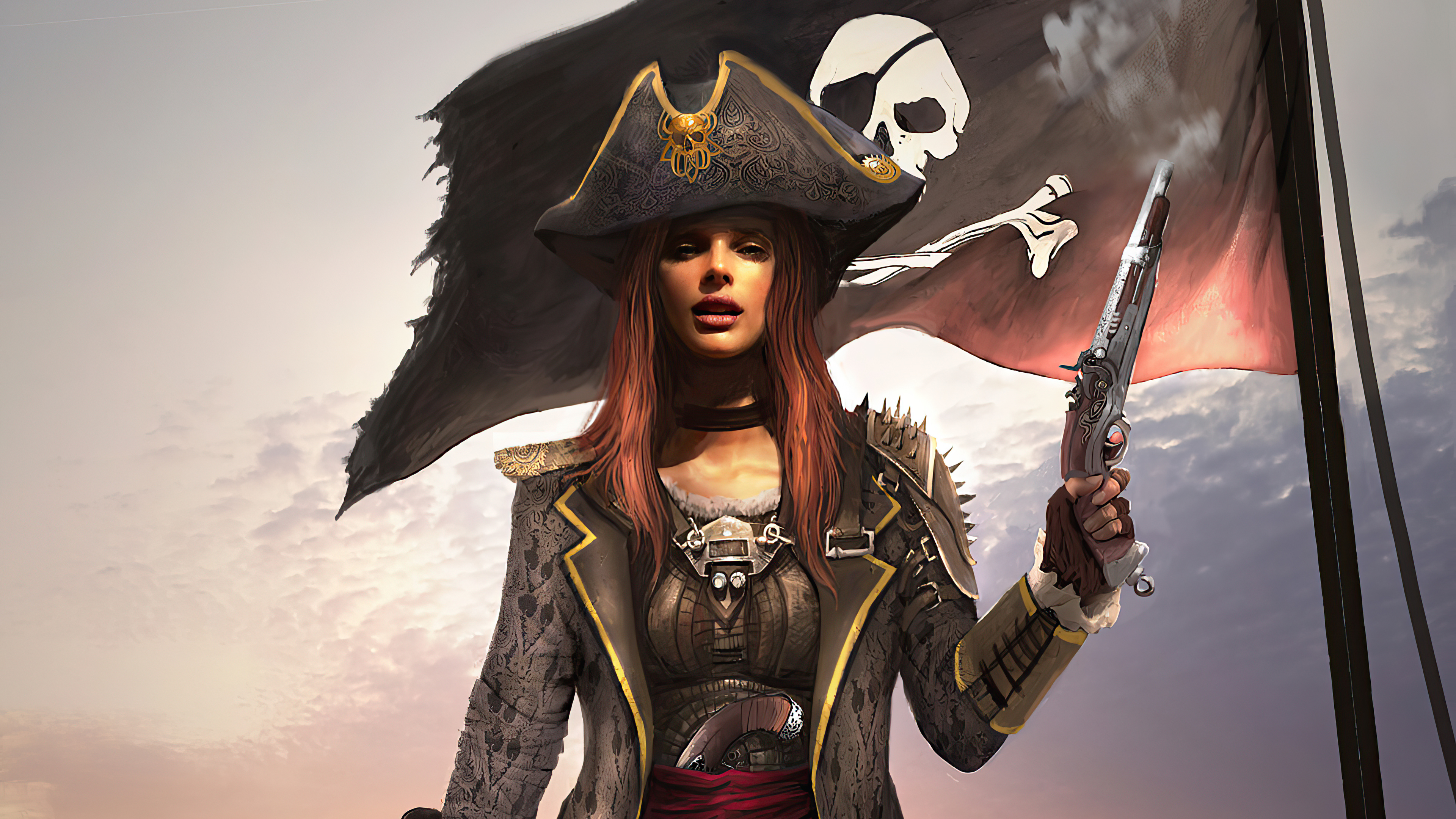 Fantasy Pirate 4k Ultra HD Wallpaper
