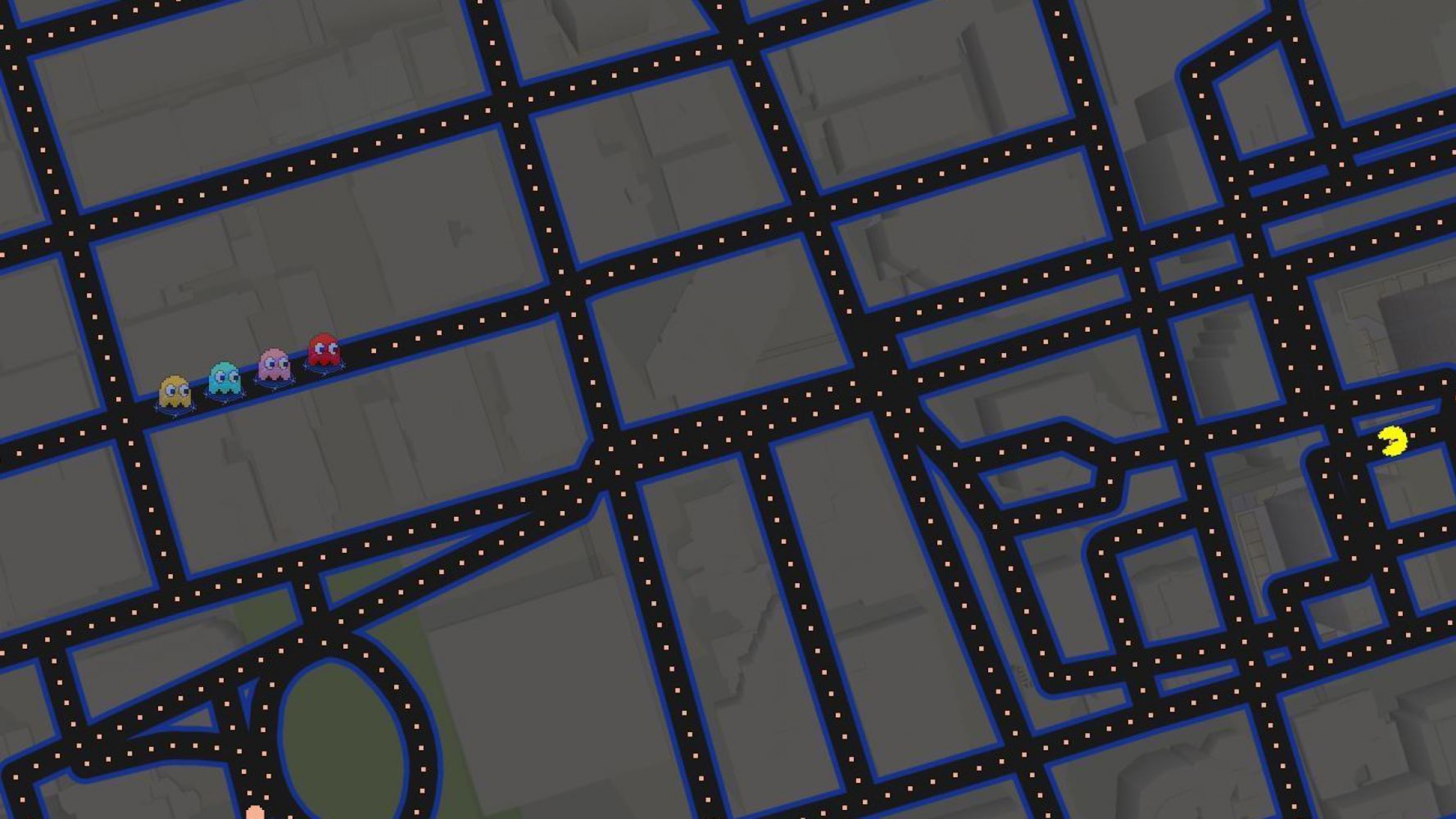Wallpaper 4k Google Maps Pacman Art 4k Wallpaper