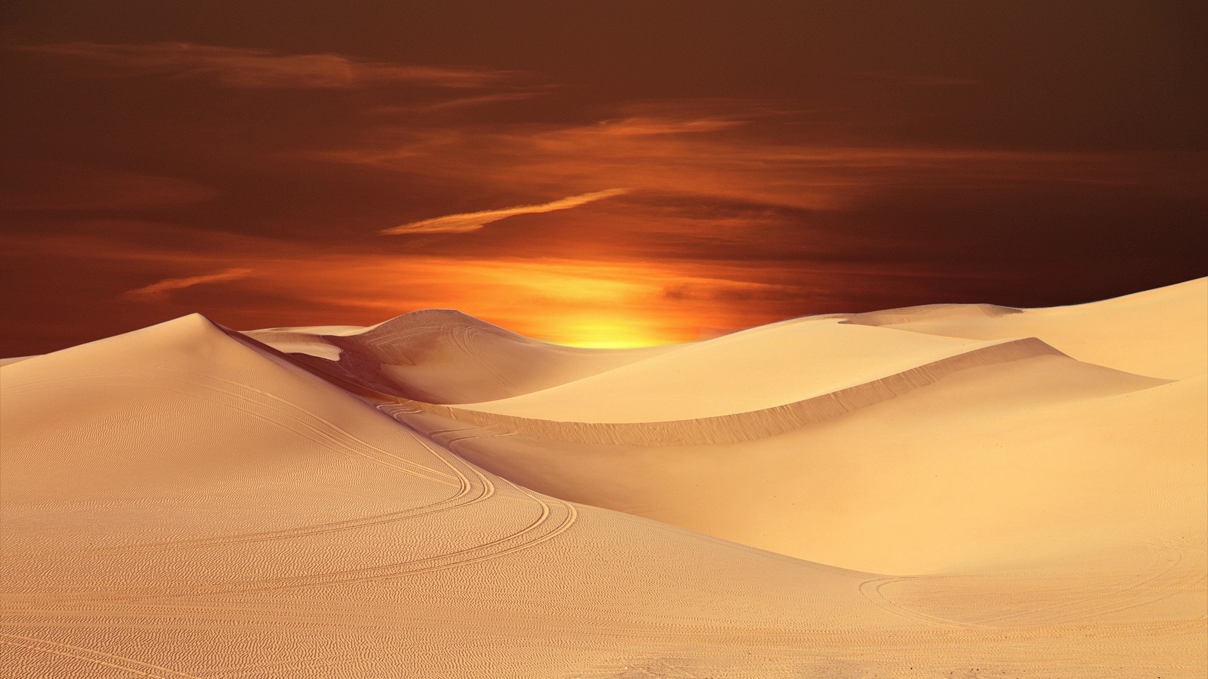 Wallpaper 4k Desert Sand Landscape 5k Wallpaper