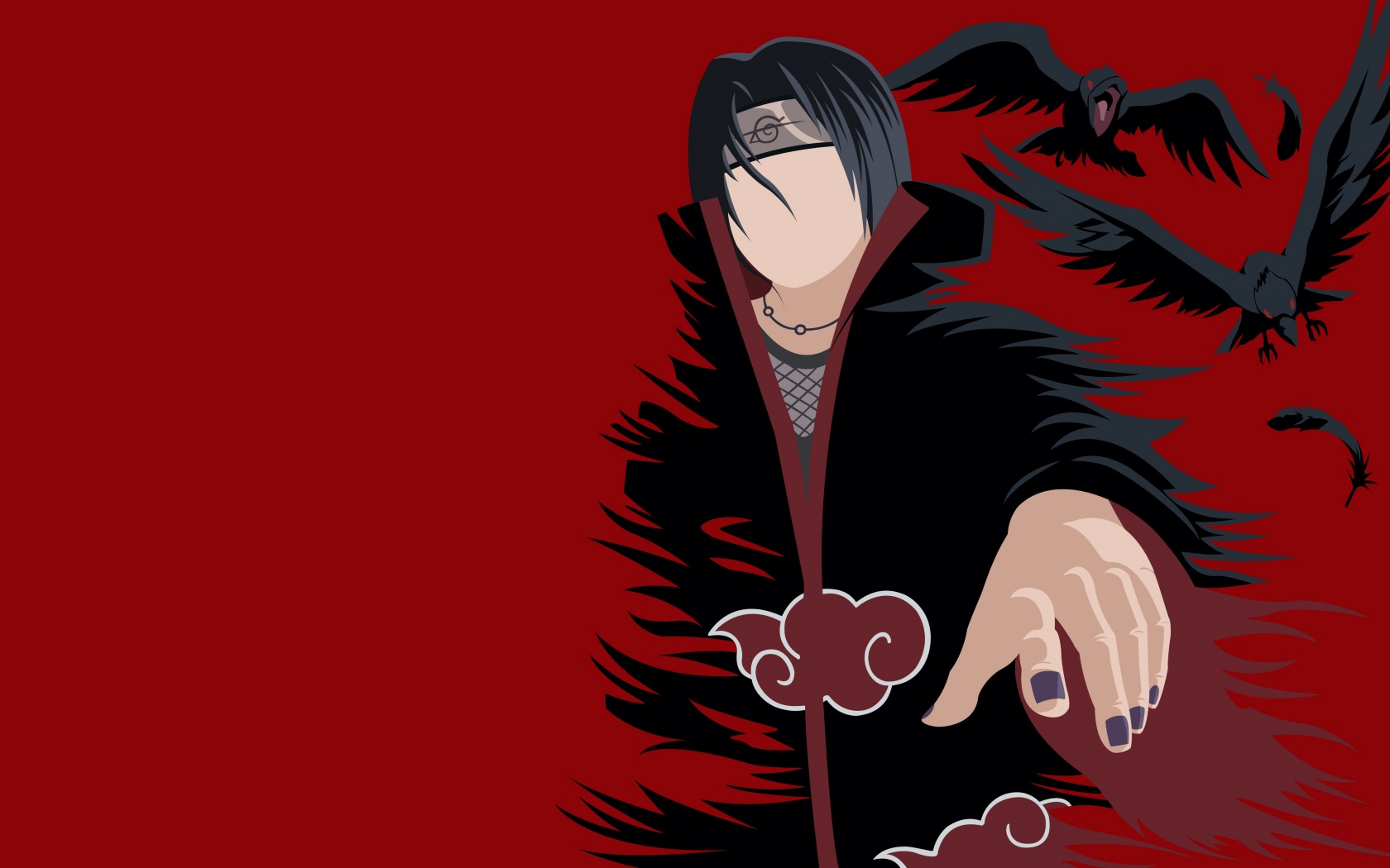 Itachi Uchiha Wallpaper 4K, 5K, Naruto, Minimal art