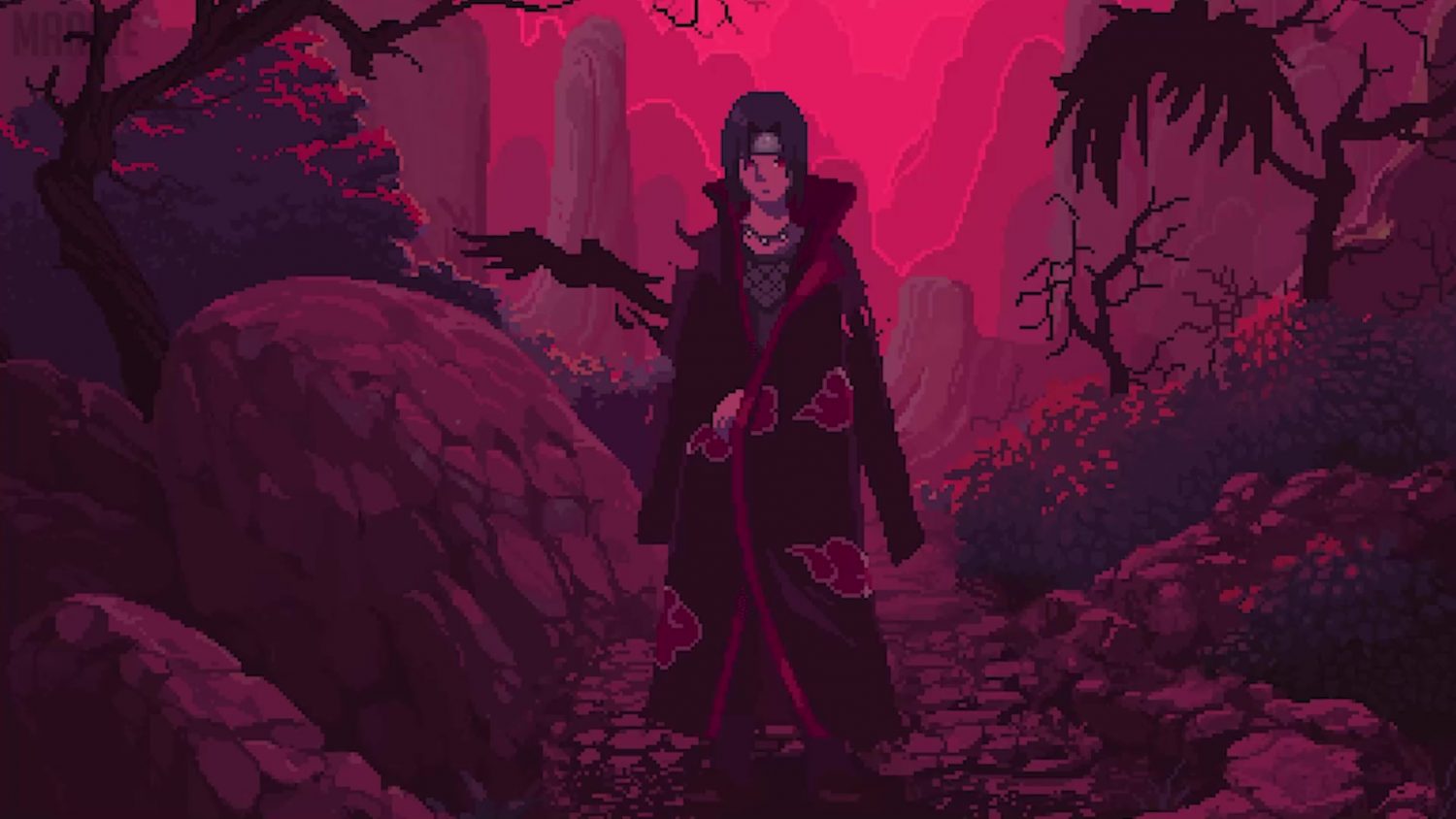Itachi Uchiha Pixel Live Wallpaper