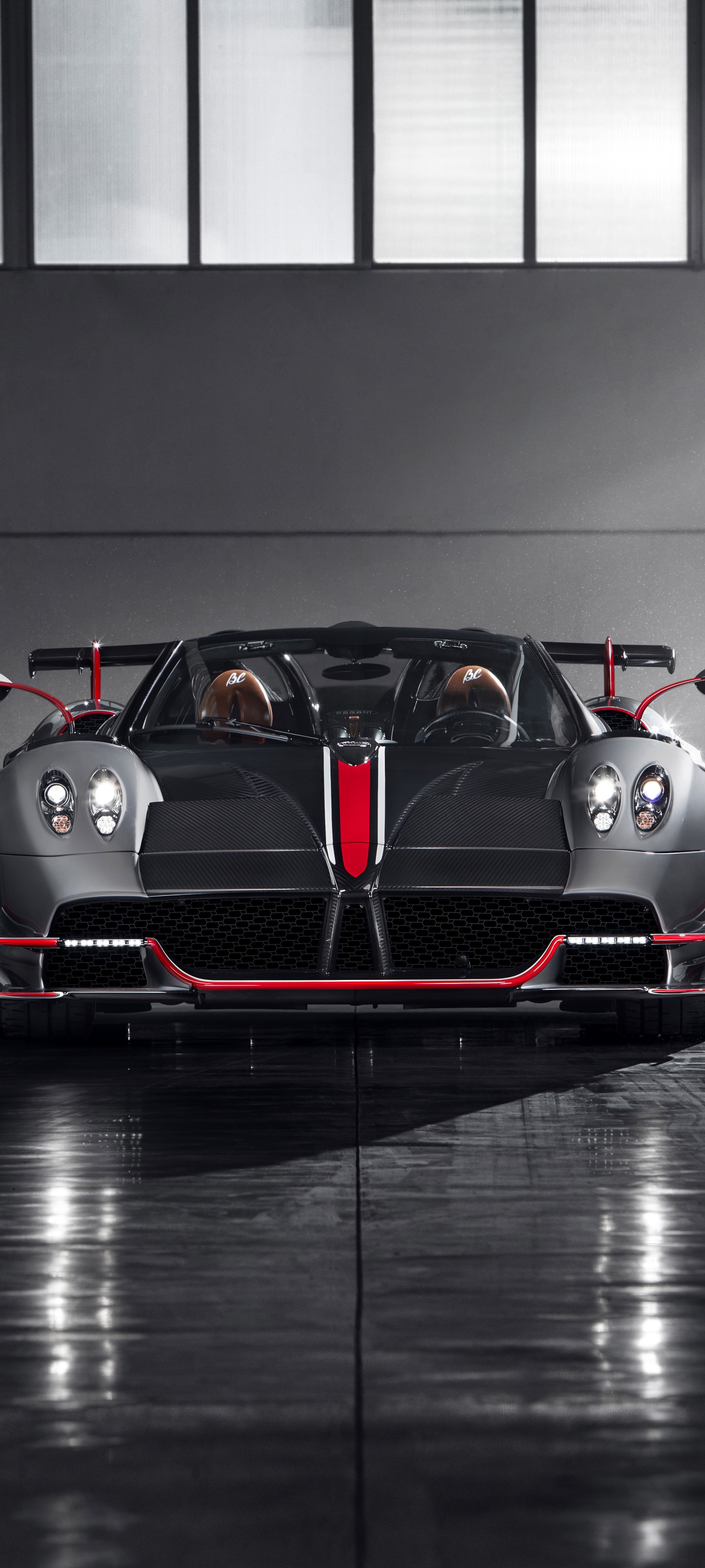 Wallpaper / Vehicles Pagani Huayra Phone Wallpaper, Car, Silver Car, Pagani, Supercar, 1440x3200 free download