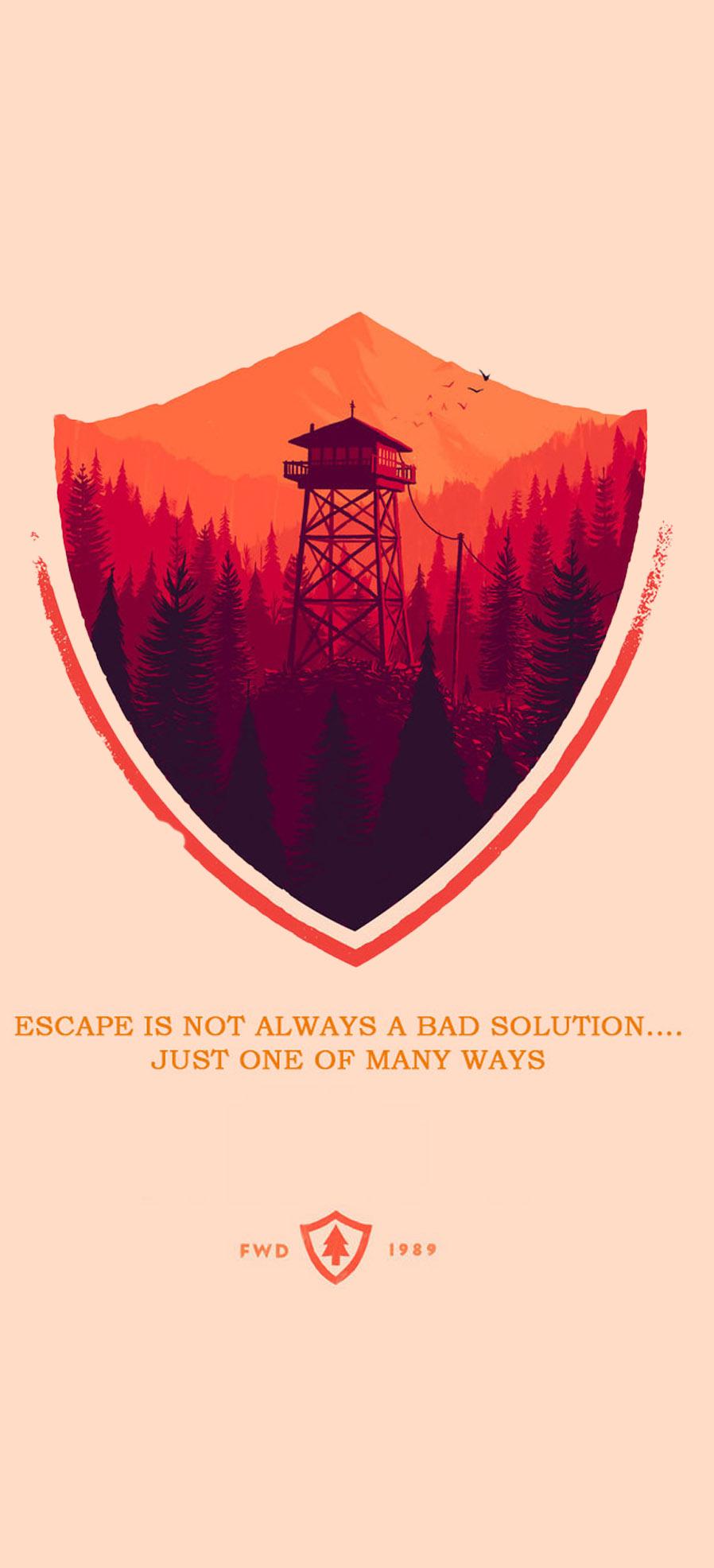 Firewatch phone wallpaper
