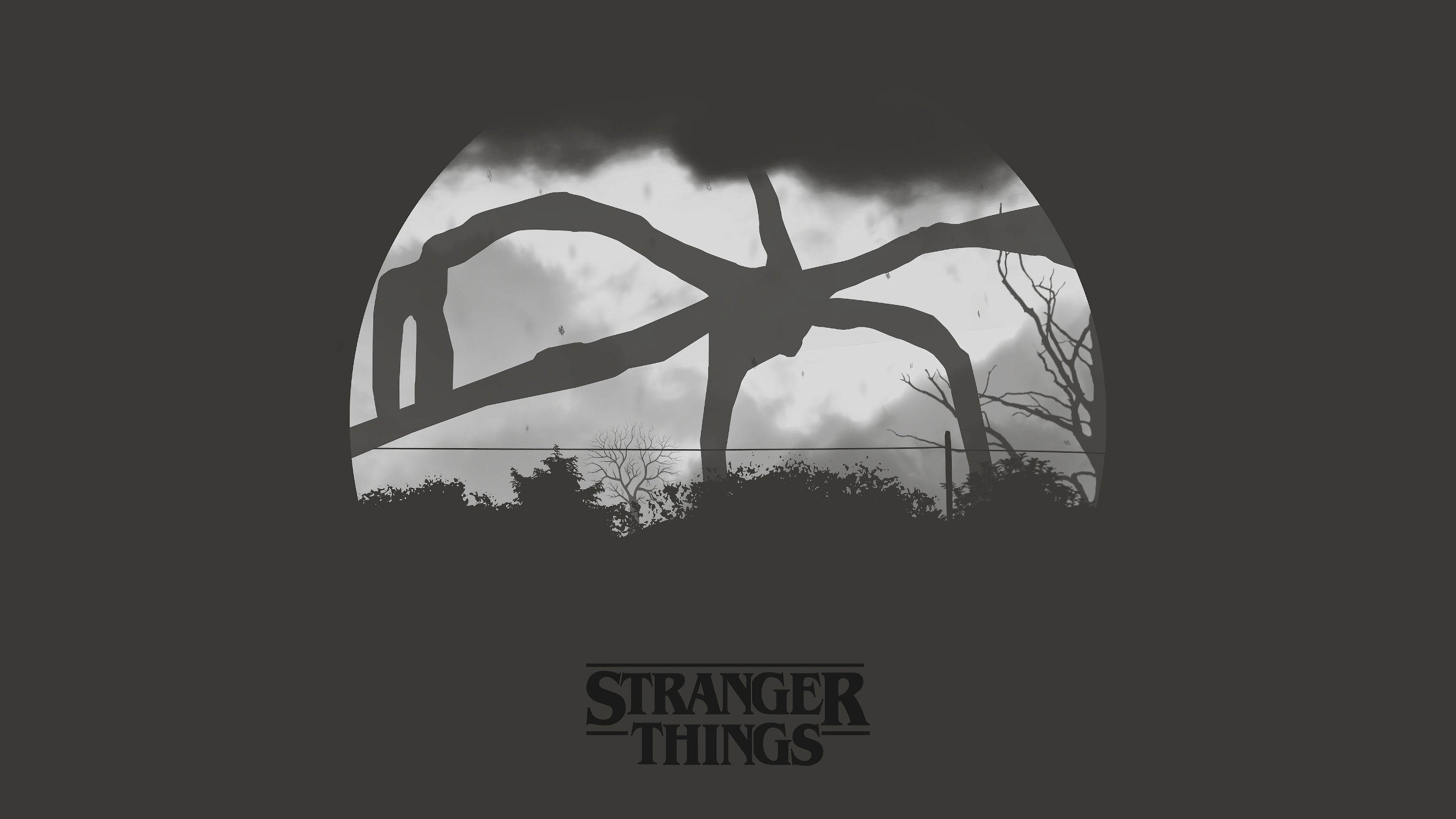 Stranger Things Minimalist 4K Wallpaper #3