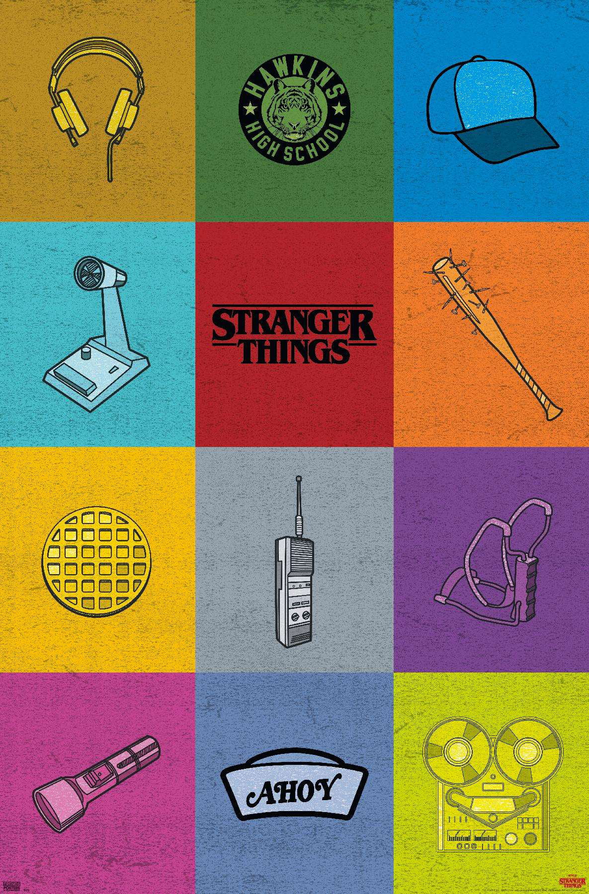 Netflix Stranger Things Icon Wall Poster, 14.725 x 22.375