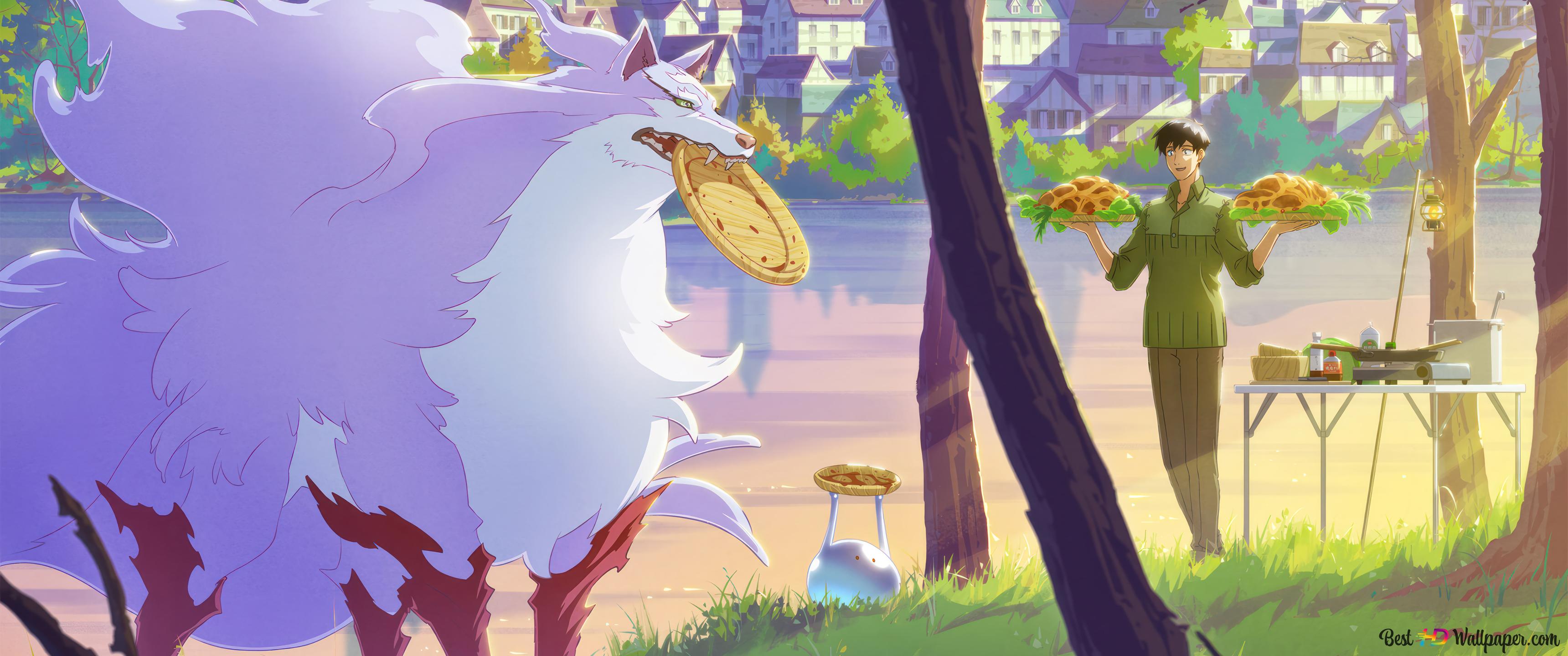 Campfire Cooking in Another World with My Absurd Skill anime food cooking 4K wallpaper download