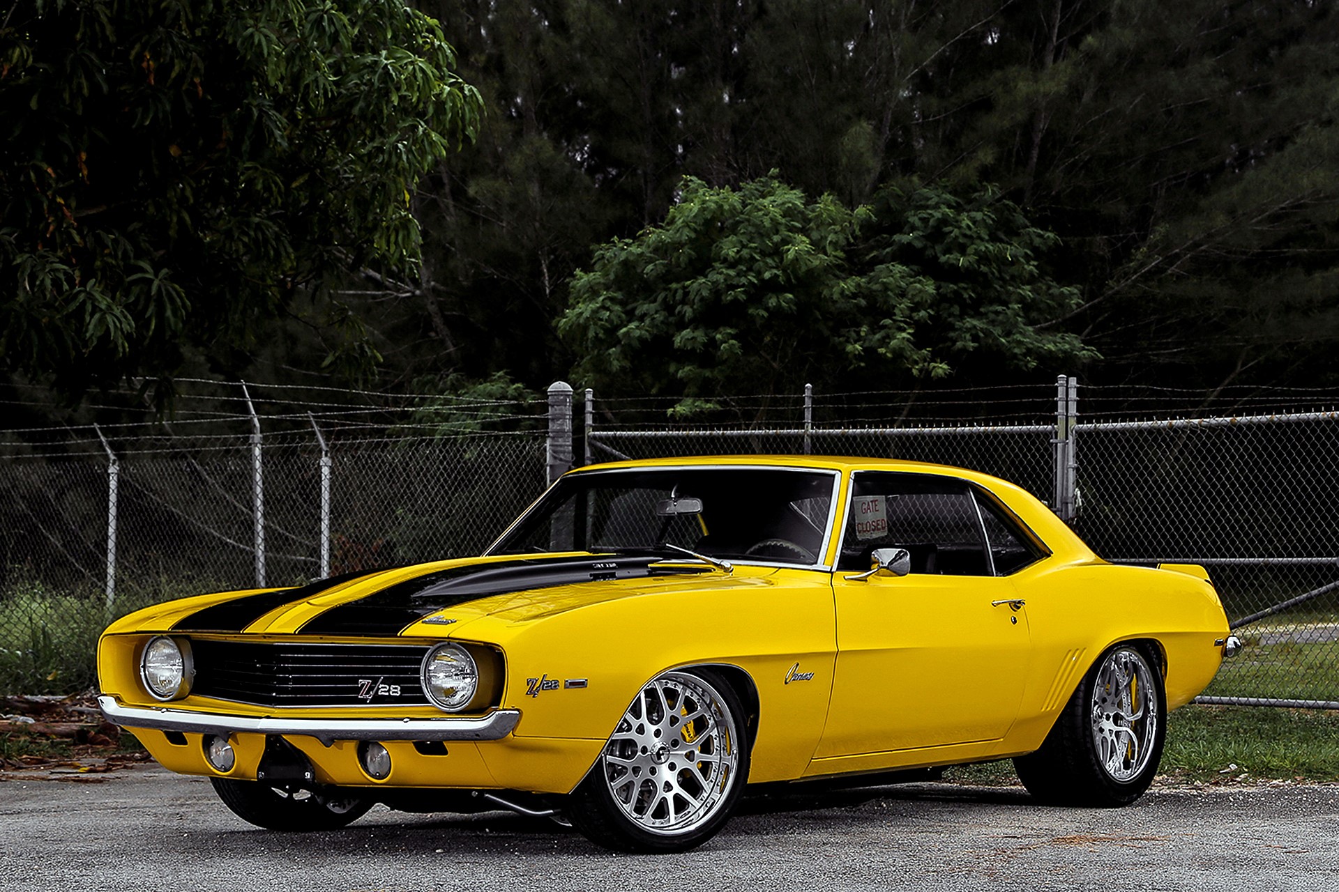 1969 Camaro, Chevrolet, Yellow Gallery HD Wallpaper