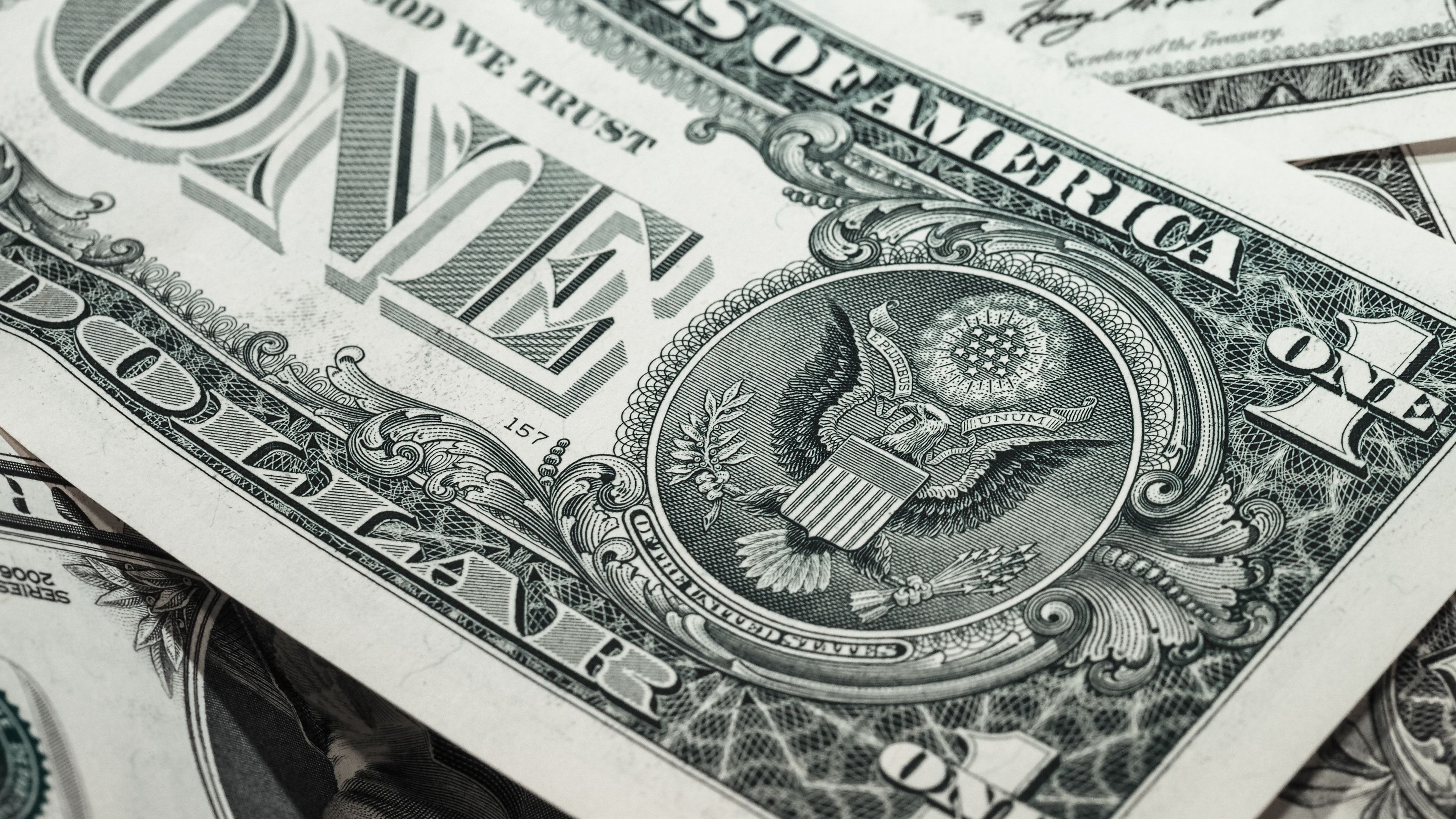 Wallpaper / dollar, bill, banknote, 4k free download