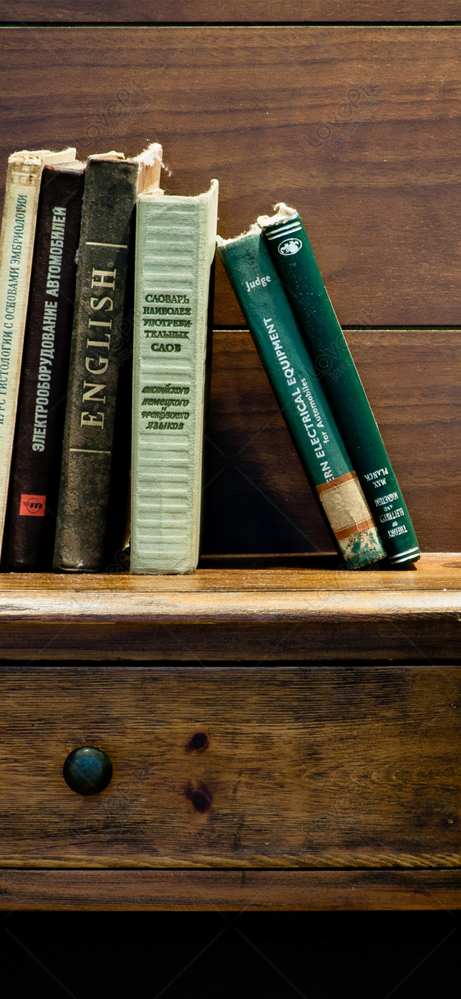 Bookshelf Mobile Phone Wallpaper Image Free Download