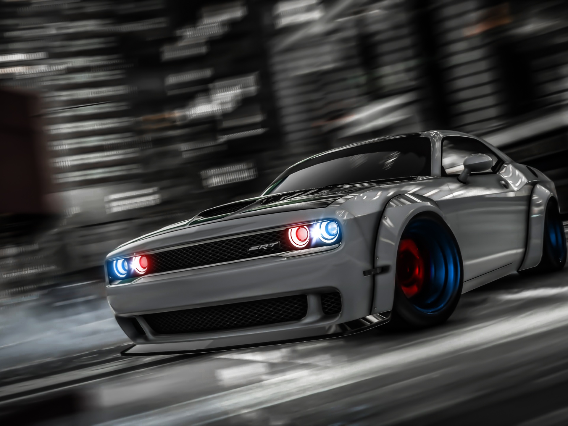 Wallpaper 4k Dodge Challenger Drifting Gta V Wallpaper