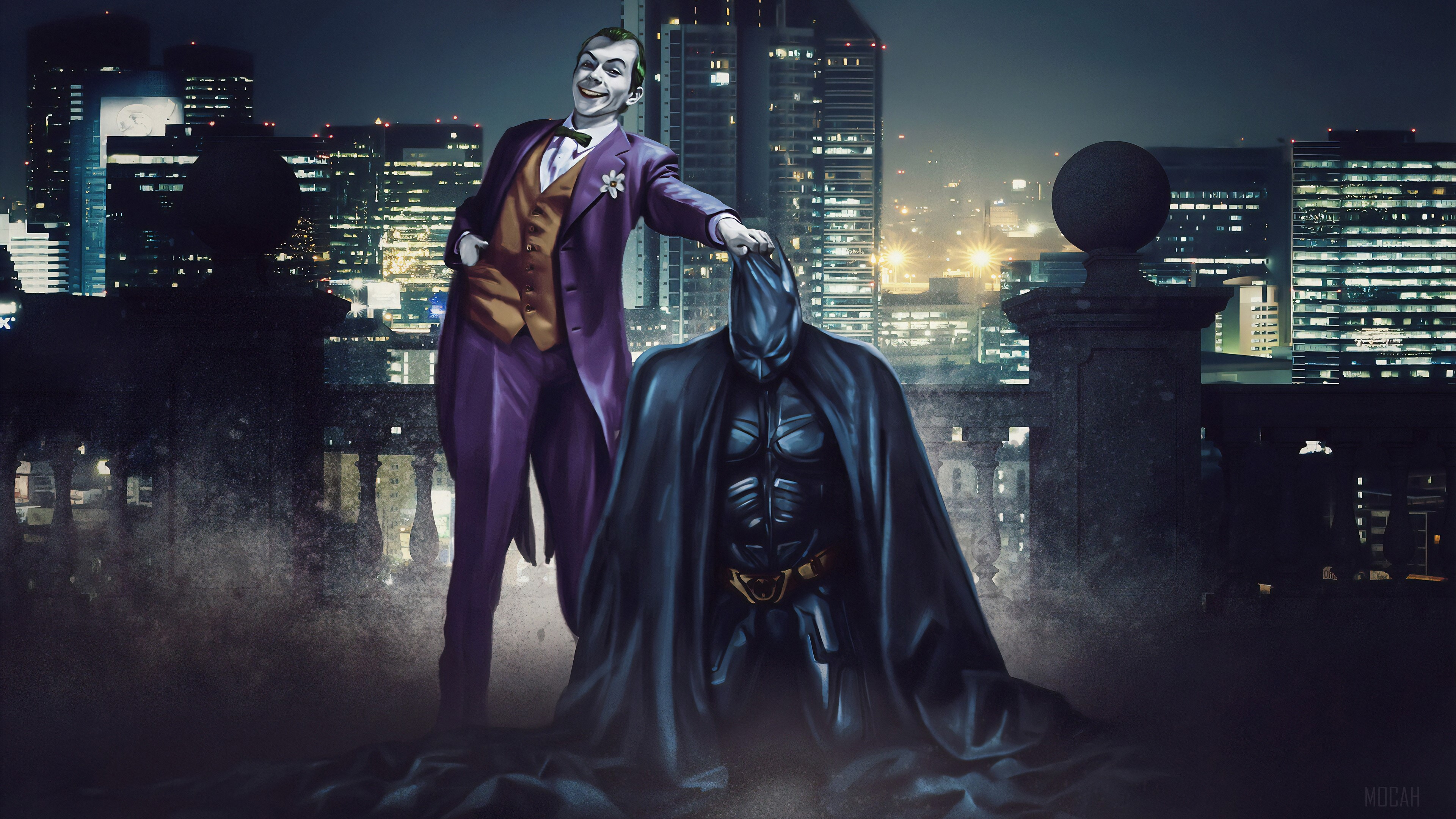 Joker Take Down The Bat 4k Gallery HD Wallpaper