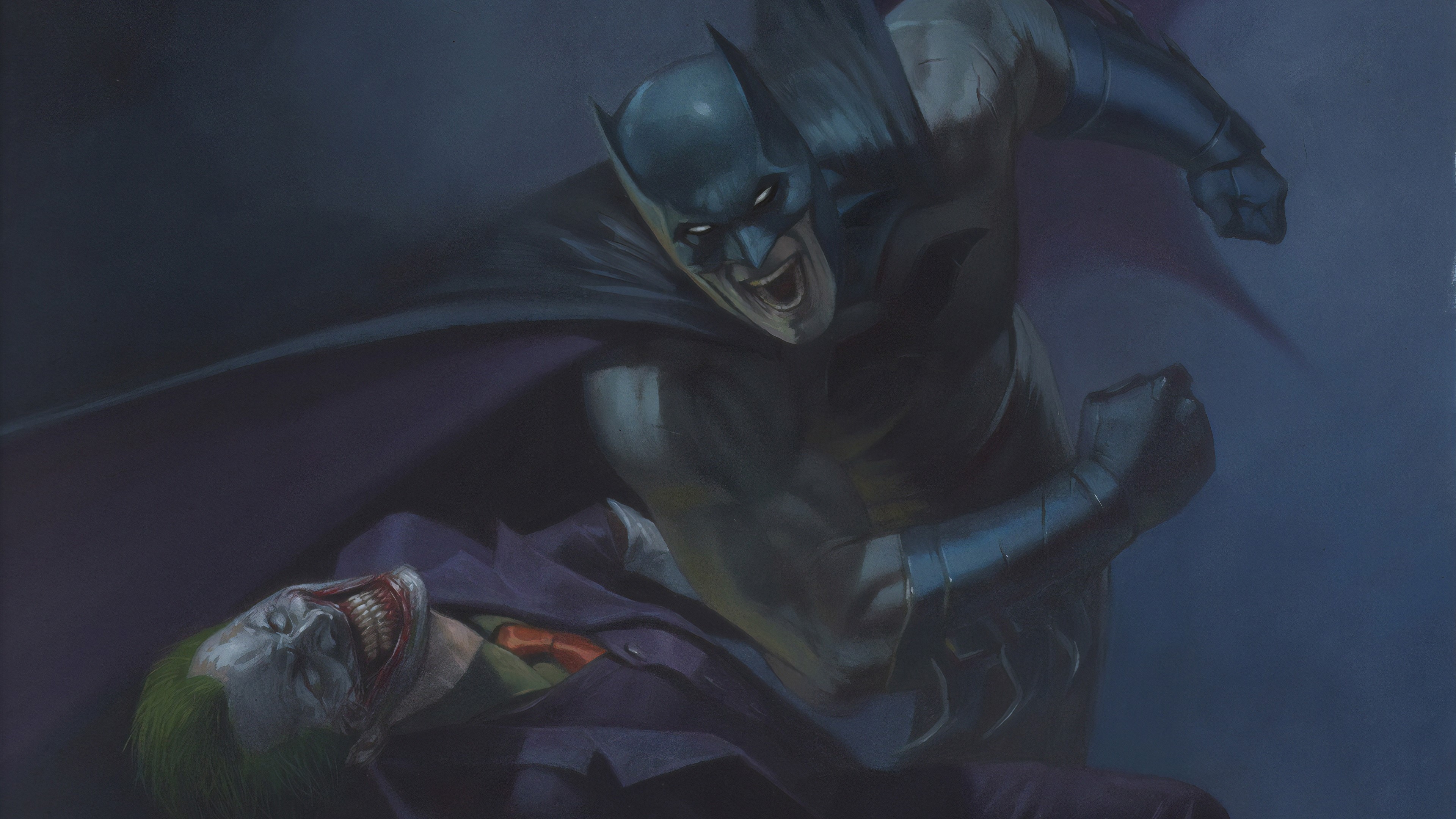 Wallpaper / batman, joker, hd, 4k, superheroes, dc comics, artstation free download