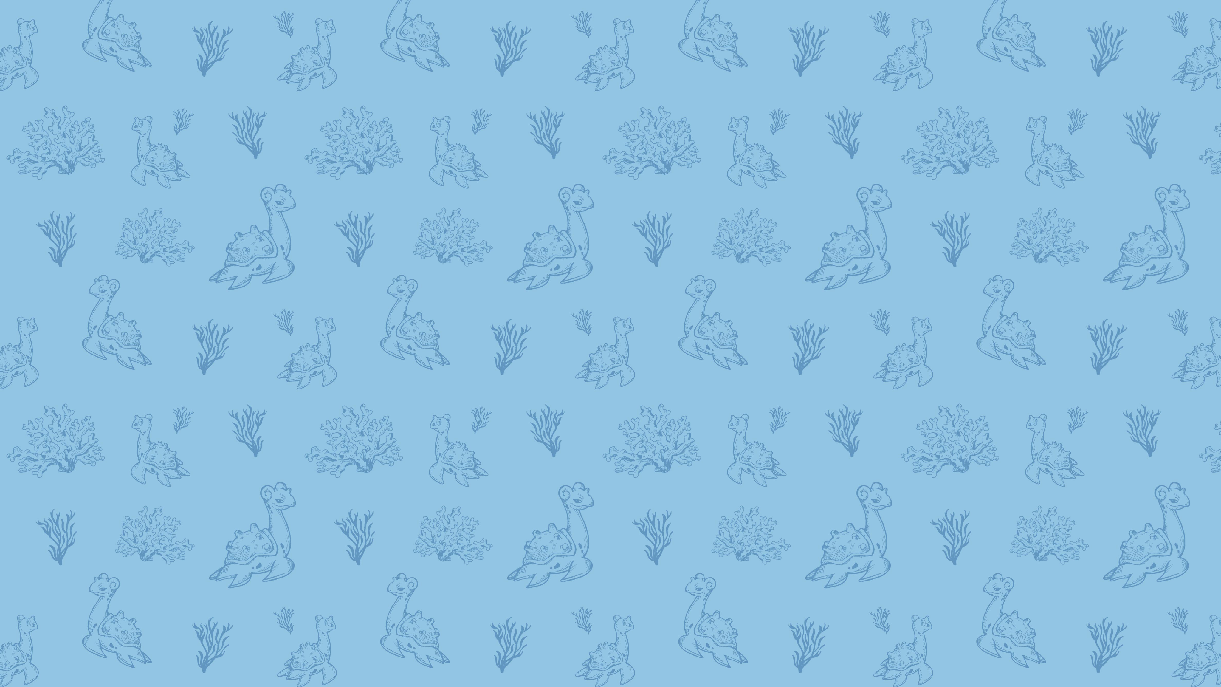 Wallpaper / Pokémon, Lapras, pattern free download