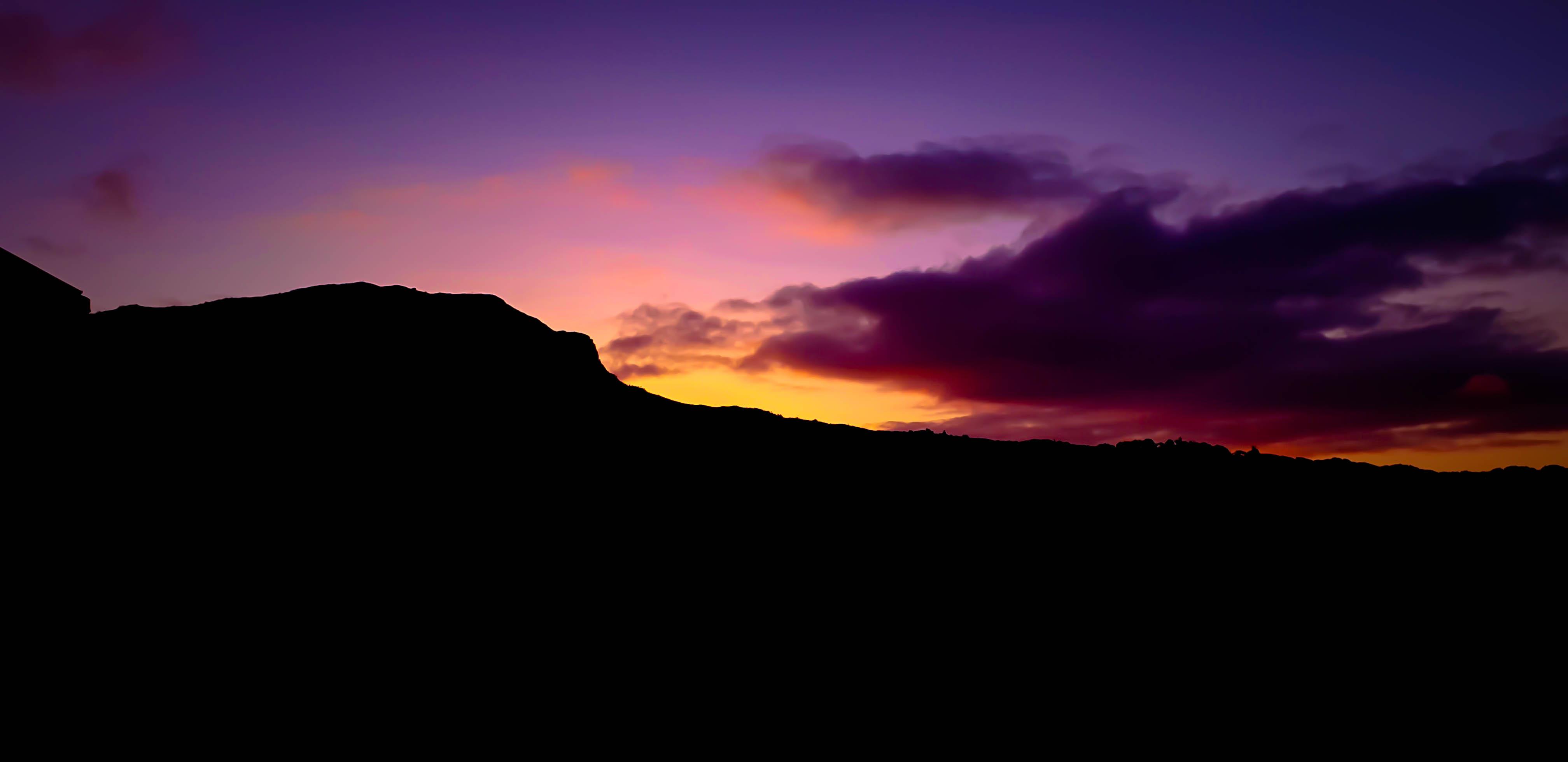 Purple Sunset 4K wallpaper