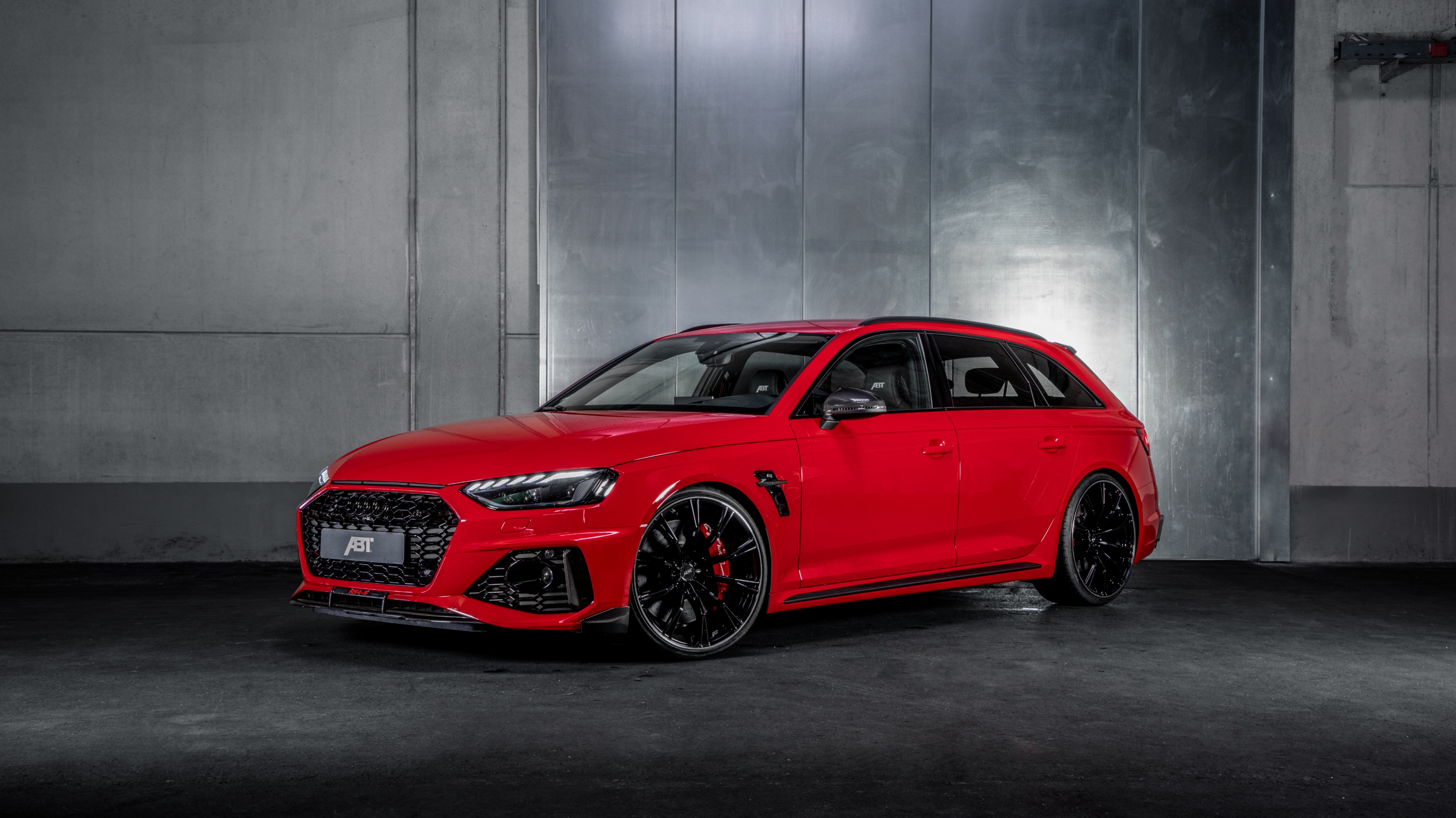 Audi RS 4 Avant Wallpaper 4K, ABT, 2021, Dark background