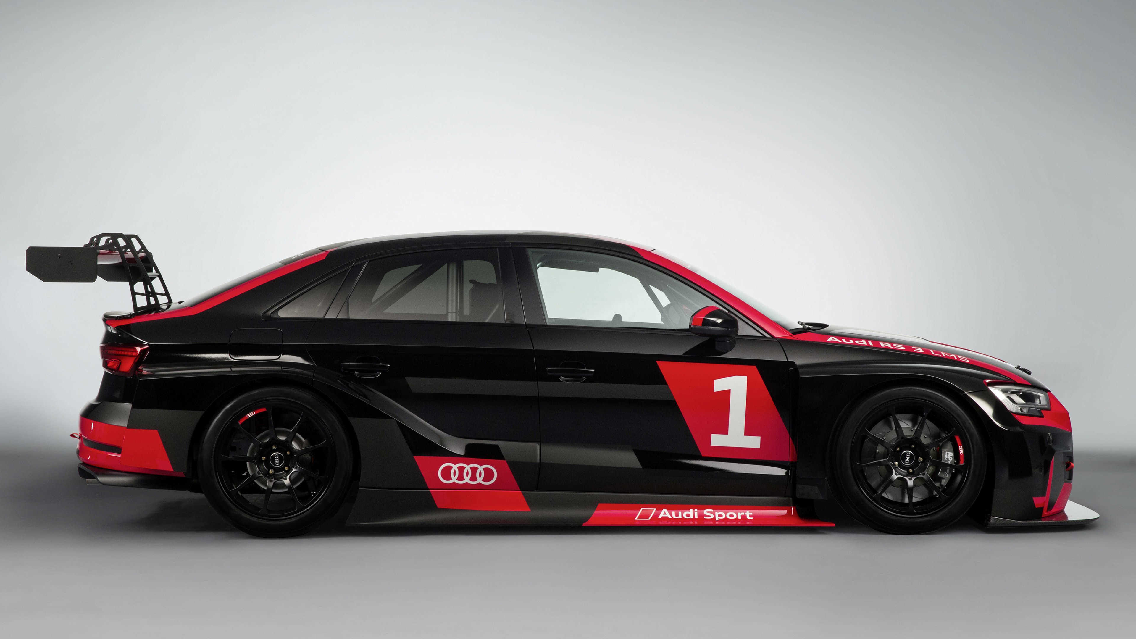 Audi RS 3 LMS Side UHD 4K Wallpaper