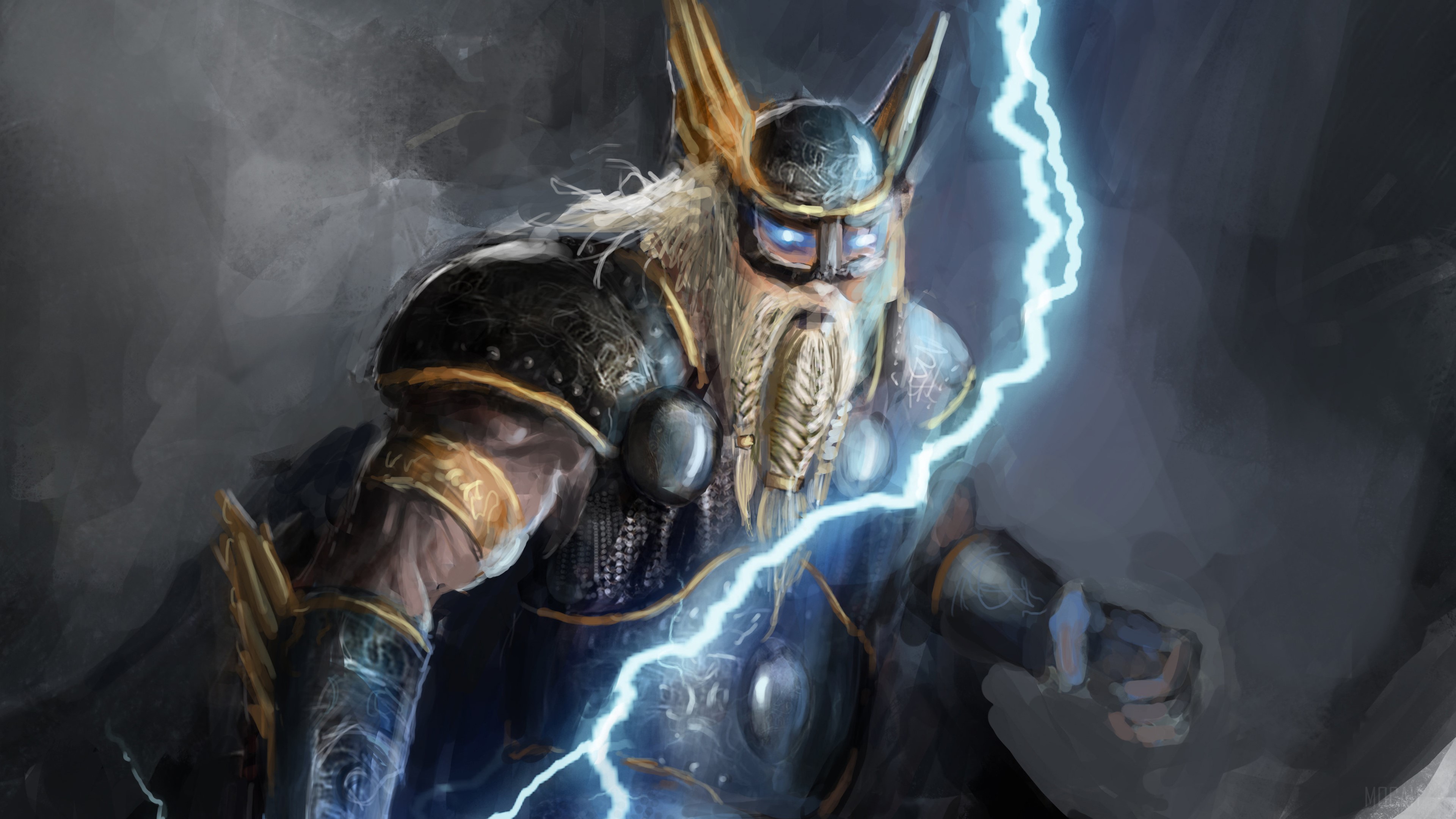 Norse God Of Lightning 4k Gallery HD Wallpaper