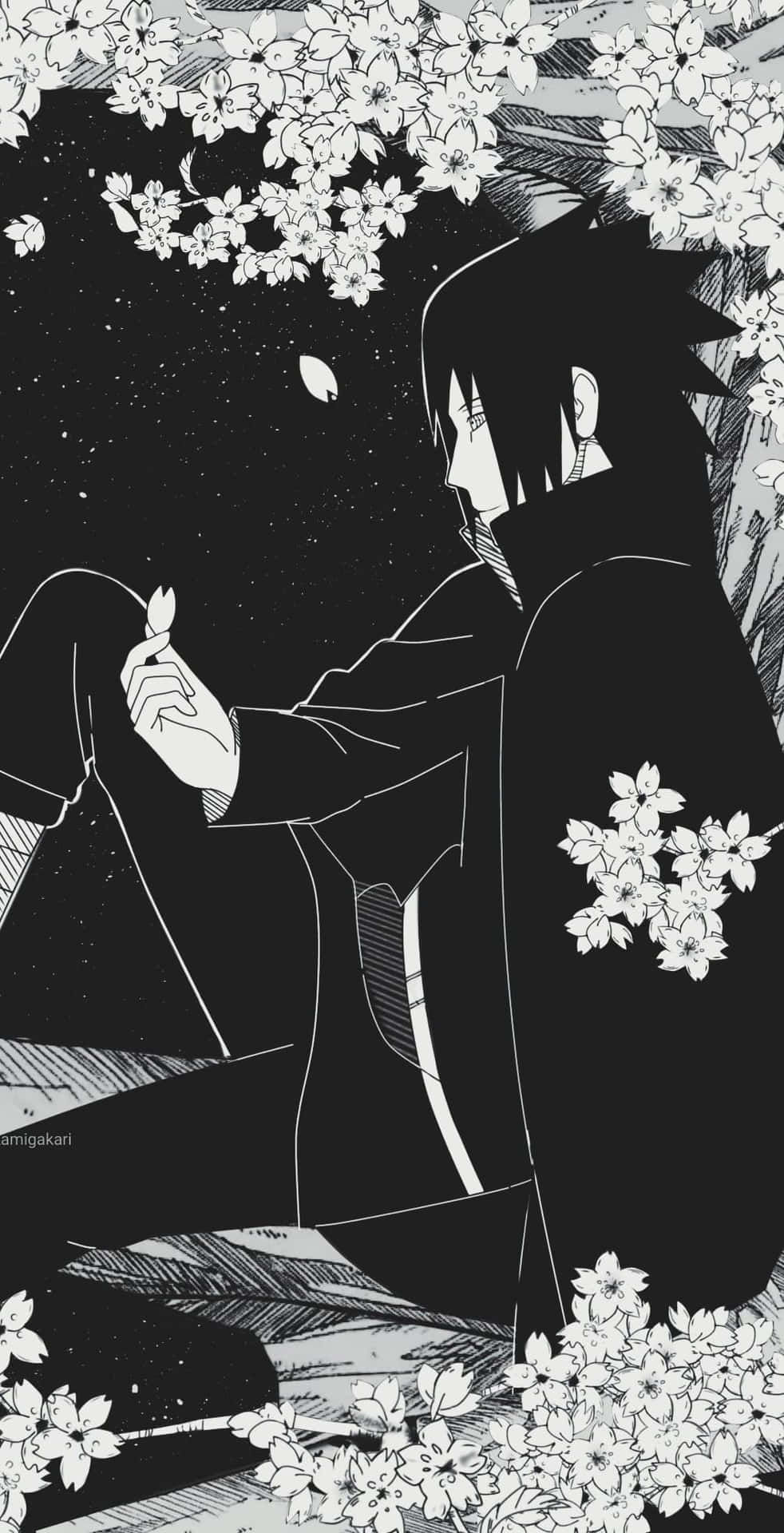 Download Lonely Sasukeblack Mobile Manga Wallpaper