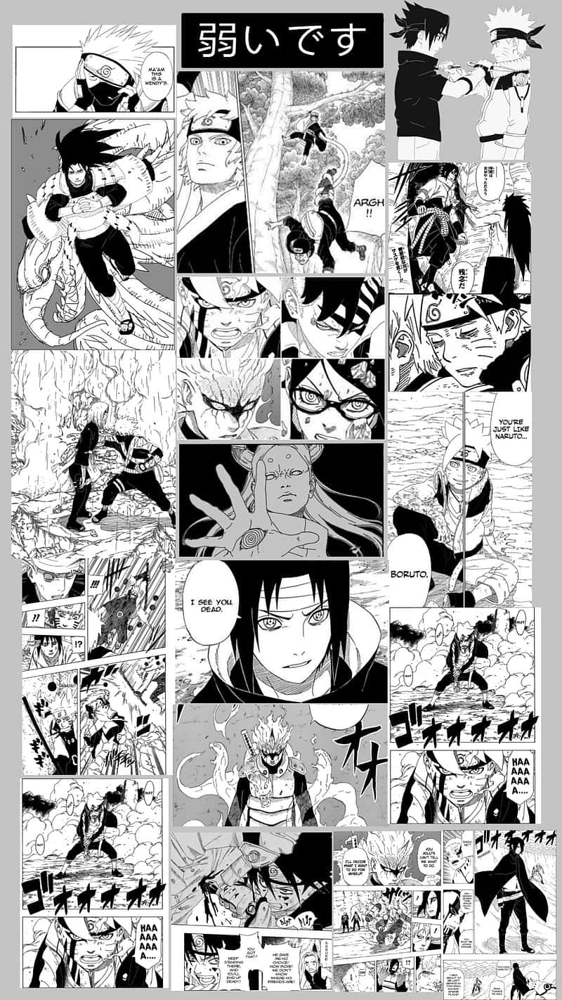 Download Sasuke Manga Unstoppable Power Wallpaper