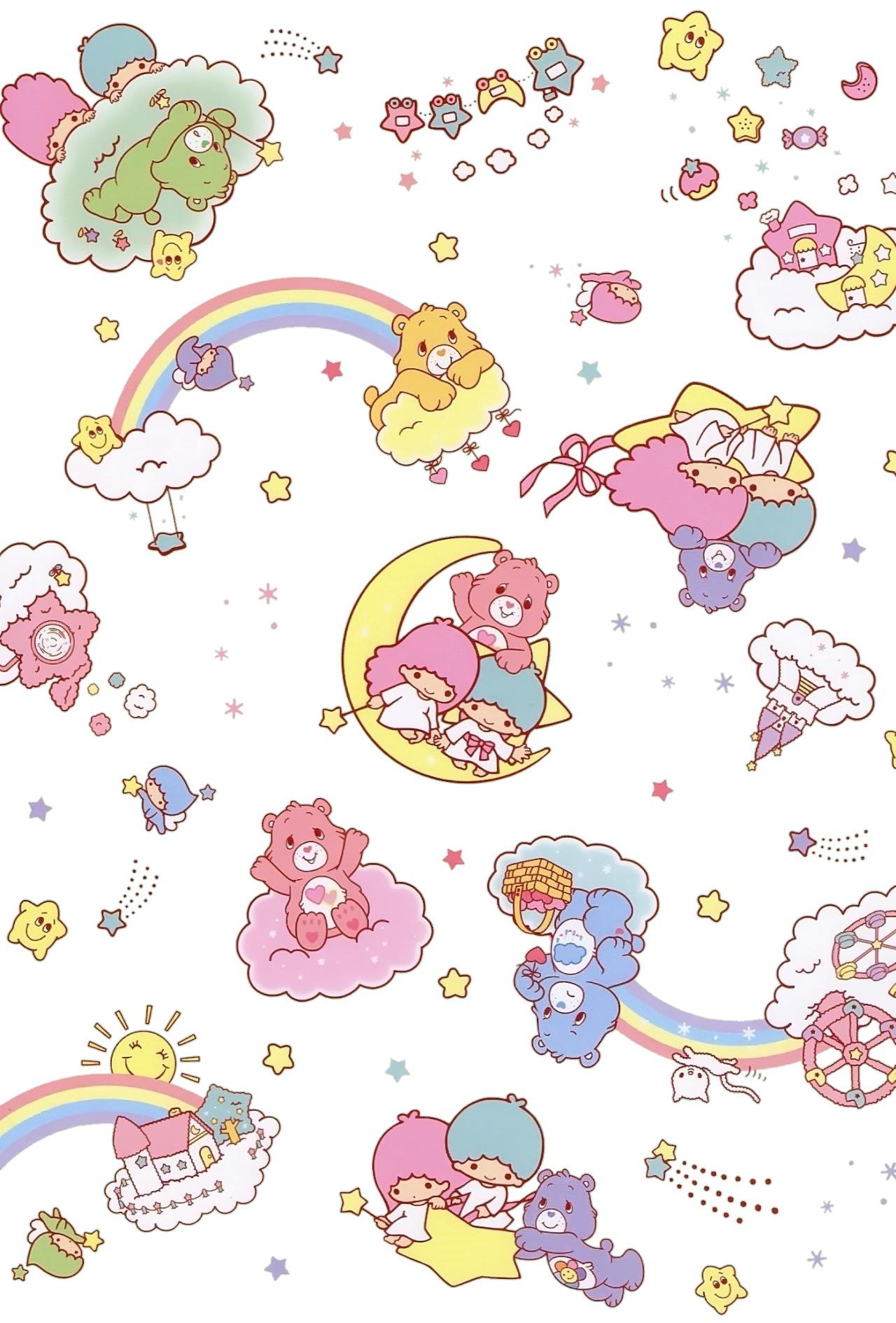 Care Bears x Little Twin Stars wallpaper