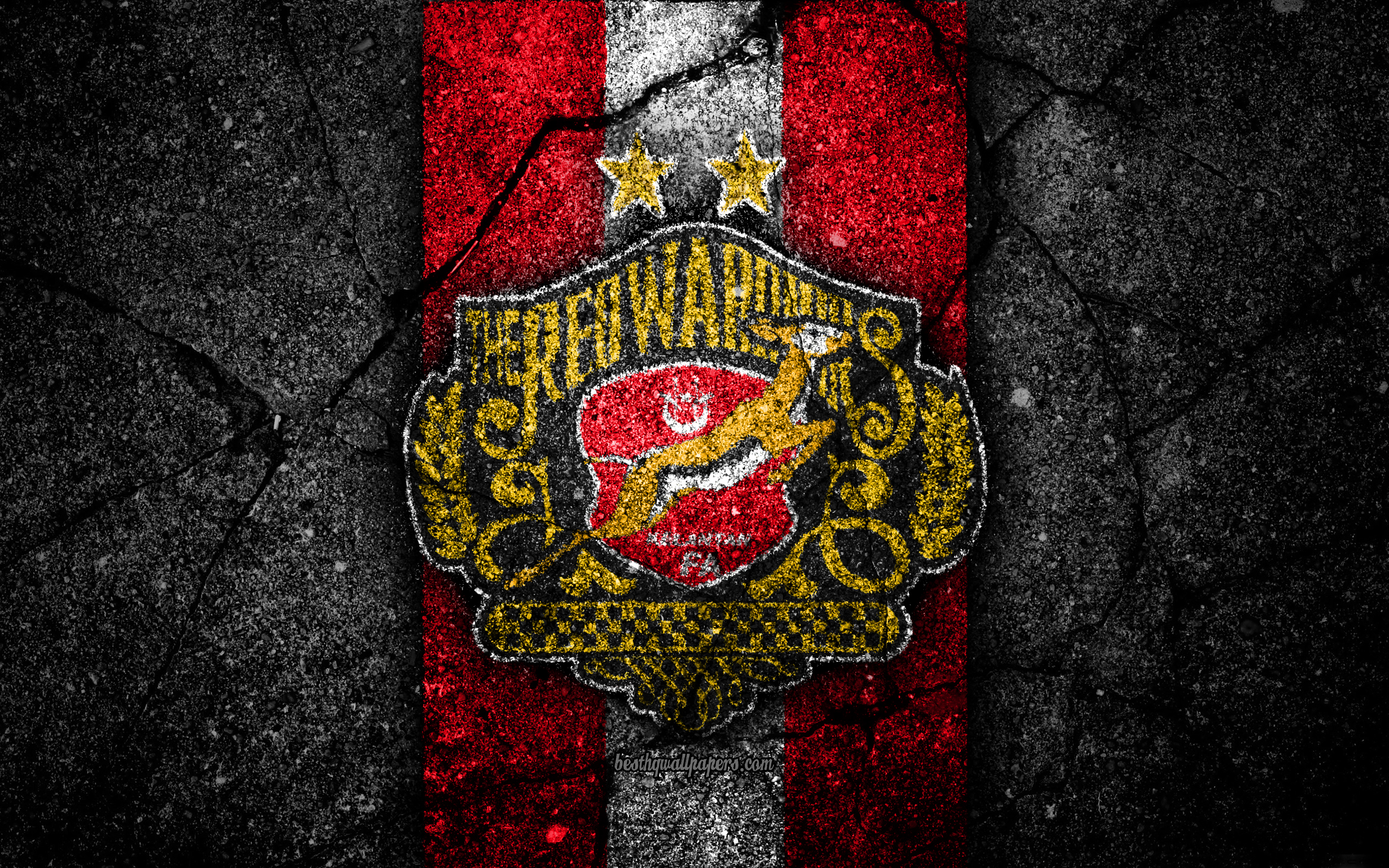 Download wallpaper Kelantan FC, 4k, logo, Malaysia Super League, football, soccer, black stone, Malaysia, Kelantan, asphalt texture, football club, FC Kelantan for desktop with resolution 3840x2400. High Quality HD picture wallpaper