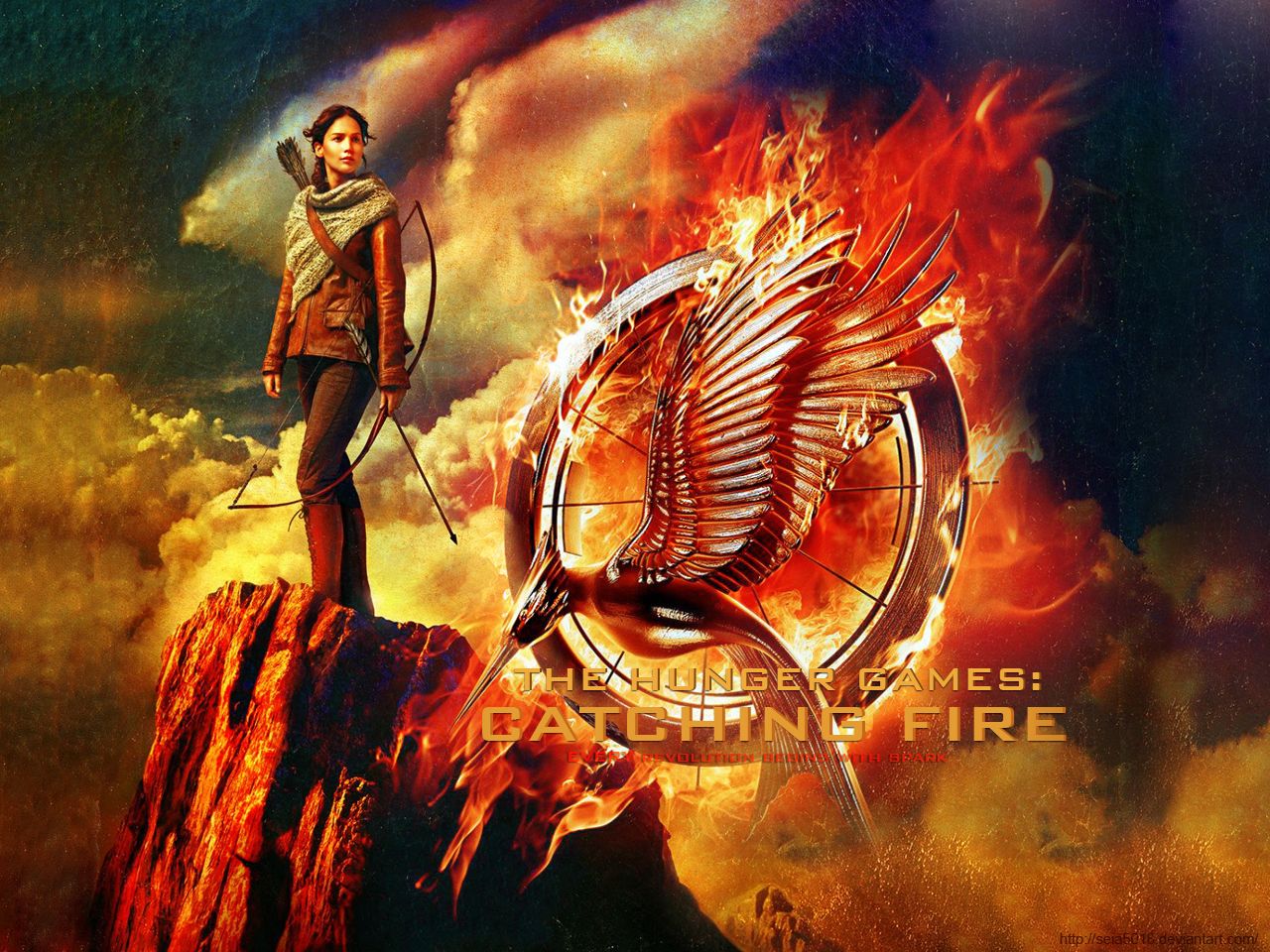 The Hunger Games: Catching Fire Wallpaper. Hunger games catching fire, Catching fire, Hunger games