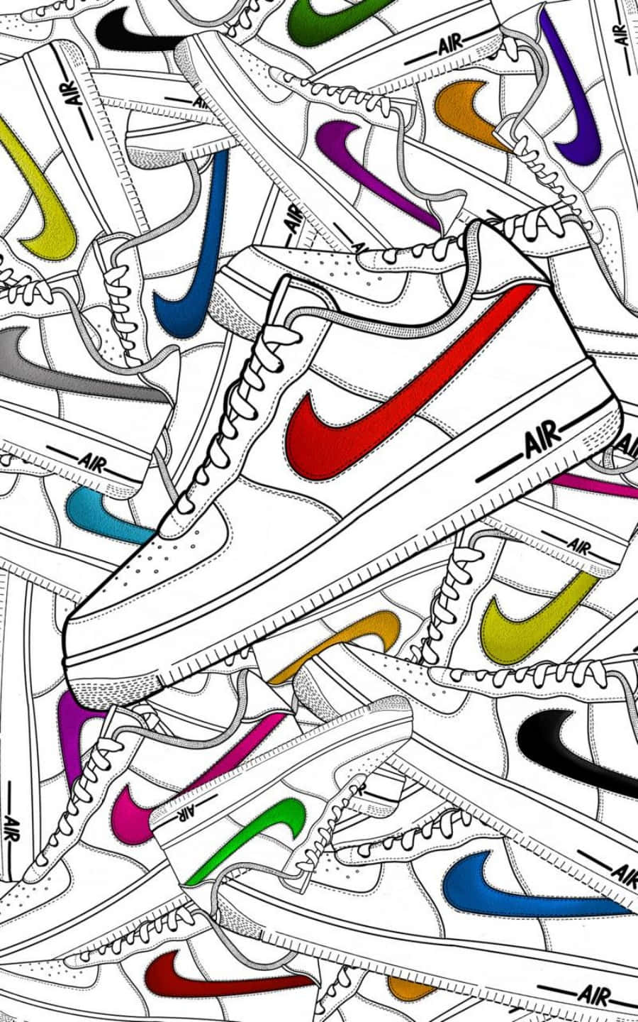 Download Nike Air Force 1 blazes its own path. Wallpaper