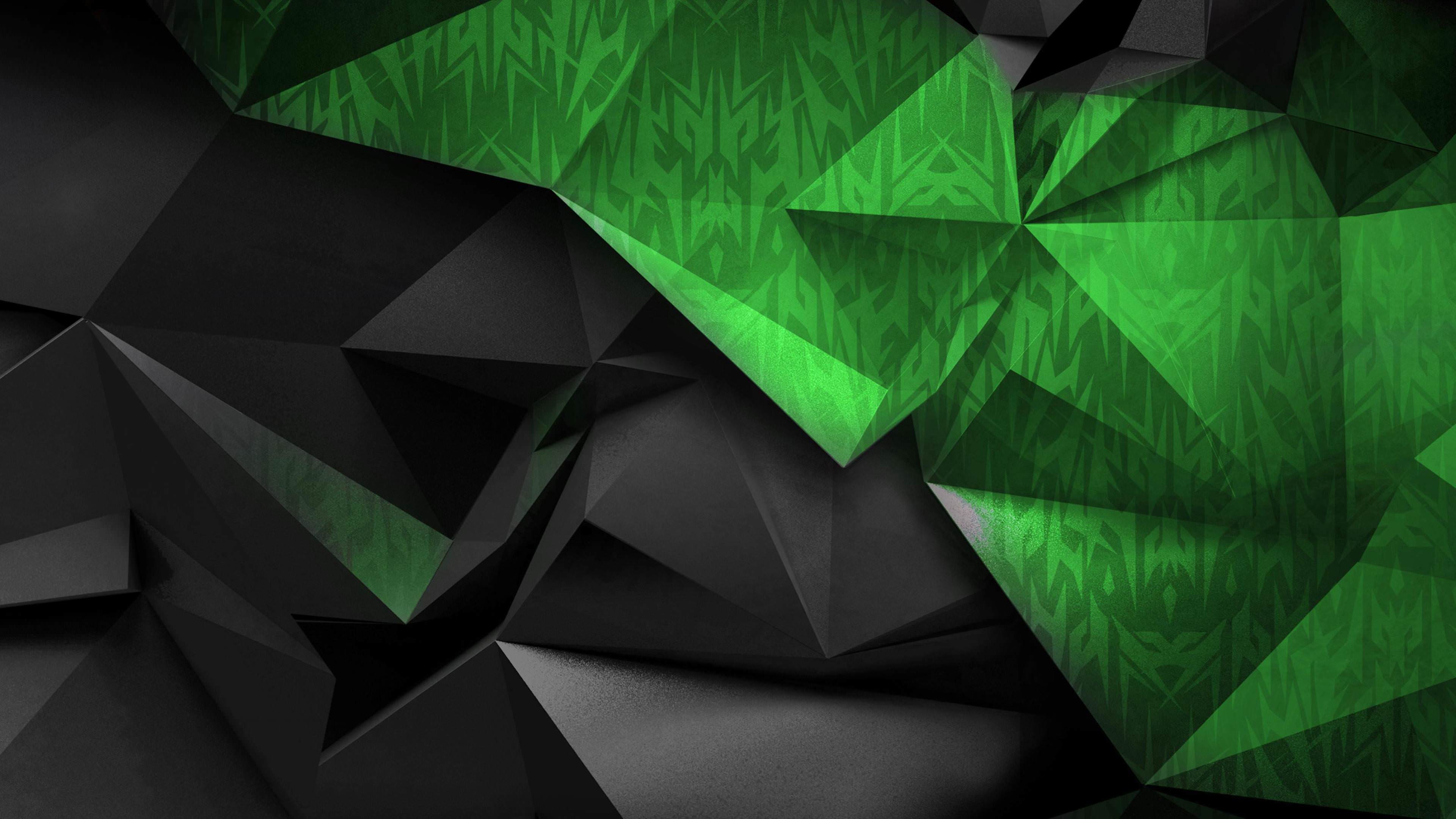 4K Green and Black Abstract Wallpaper Free 4K Green and Black Abstract Background