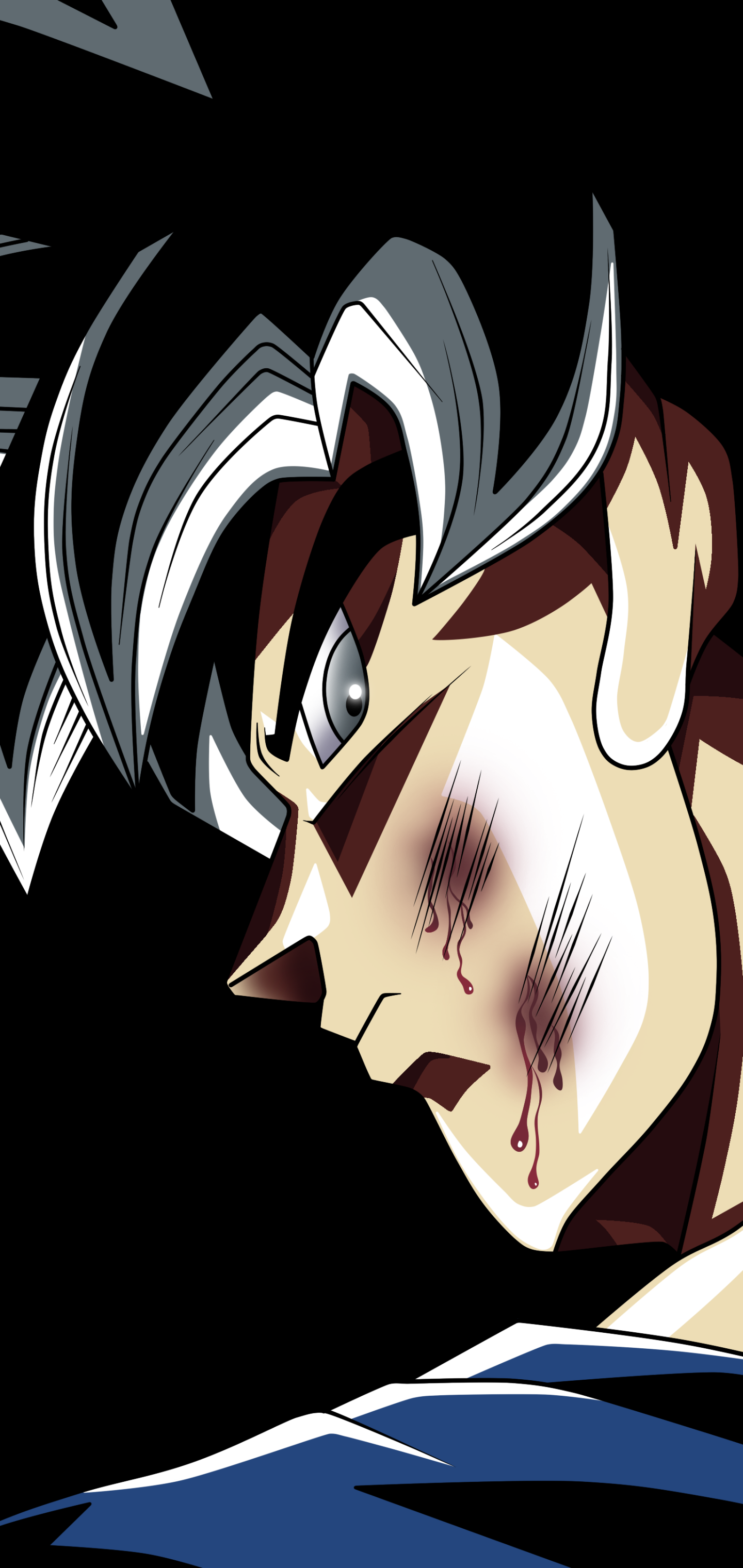 Wallpaper / Anime Dragon Ball Super Phone Wallpaper, Ultra Instinct (Dragon Ball), Goku, 1440x3040 free download