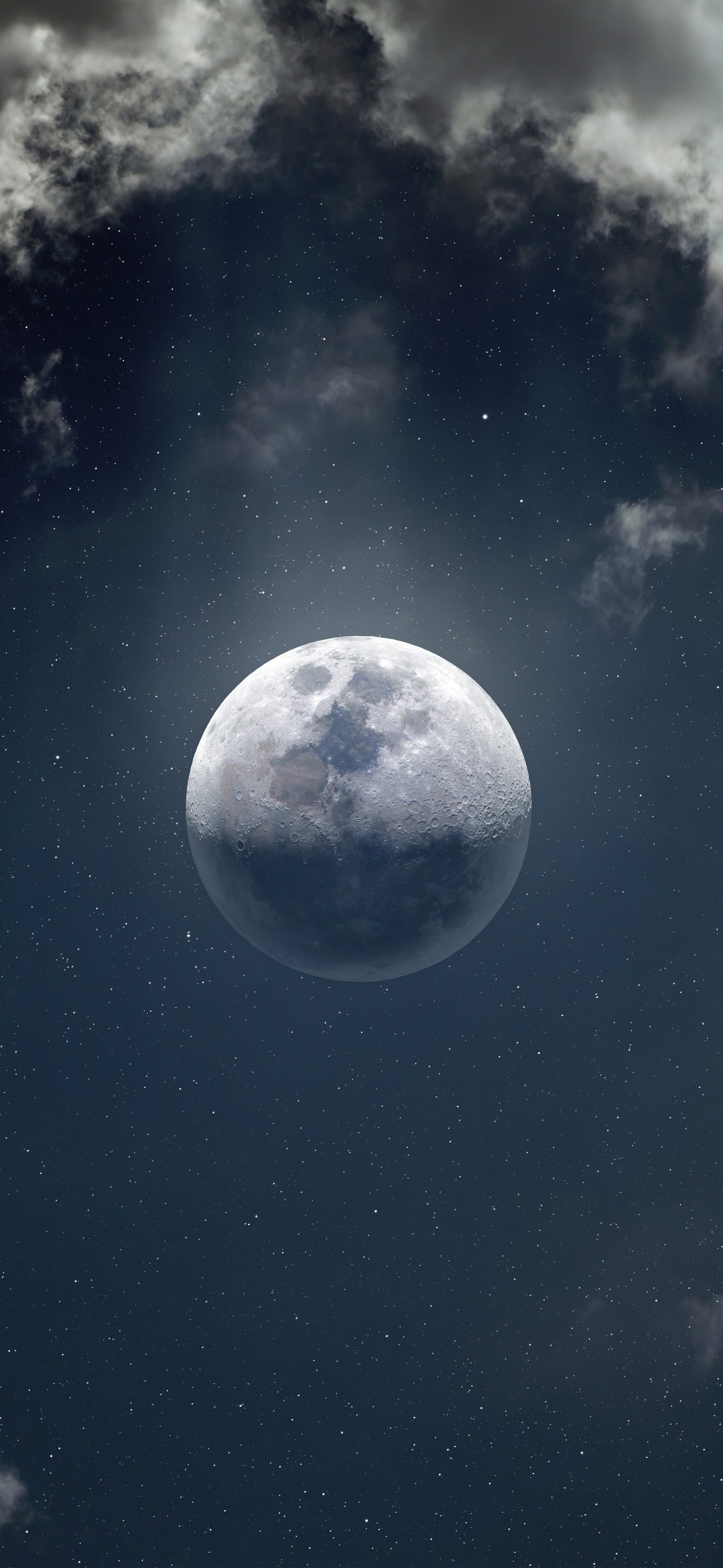 Wallpaper / Earth Moon Phone Wallpaper, , 1440x3120 free download