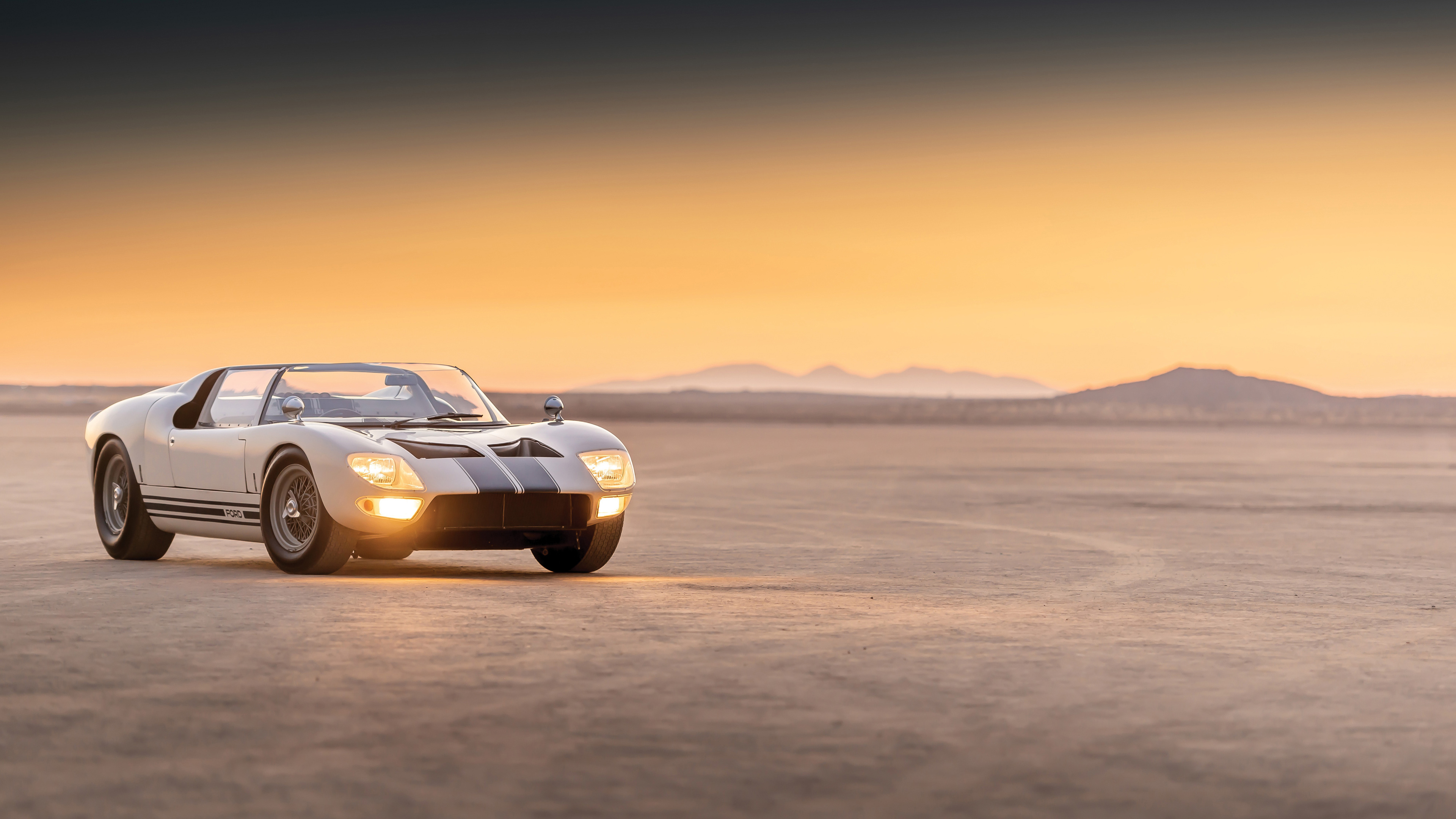 Wallpaper 4k Ford GT Roadster Prototype 1965 Wallpaper
